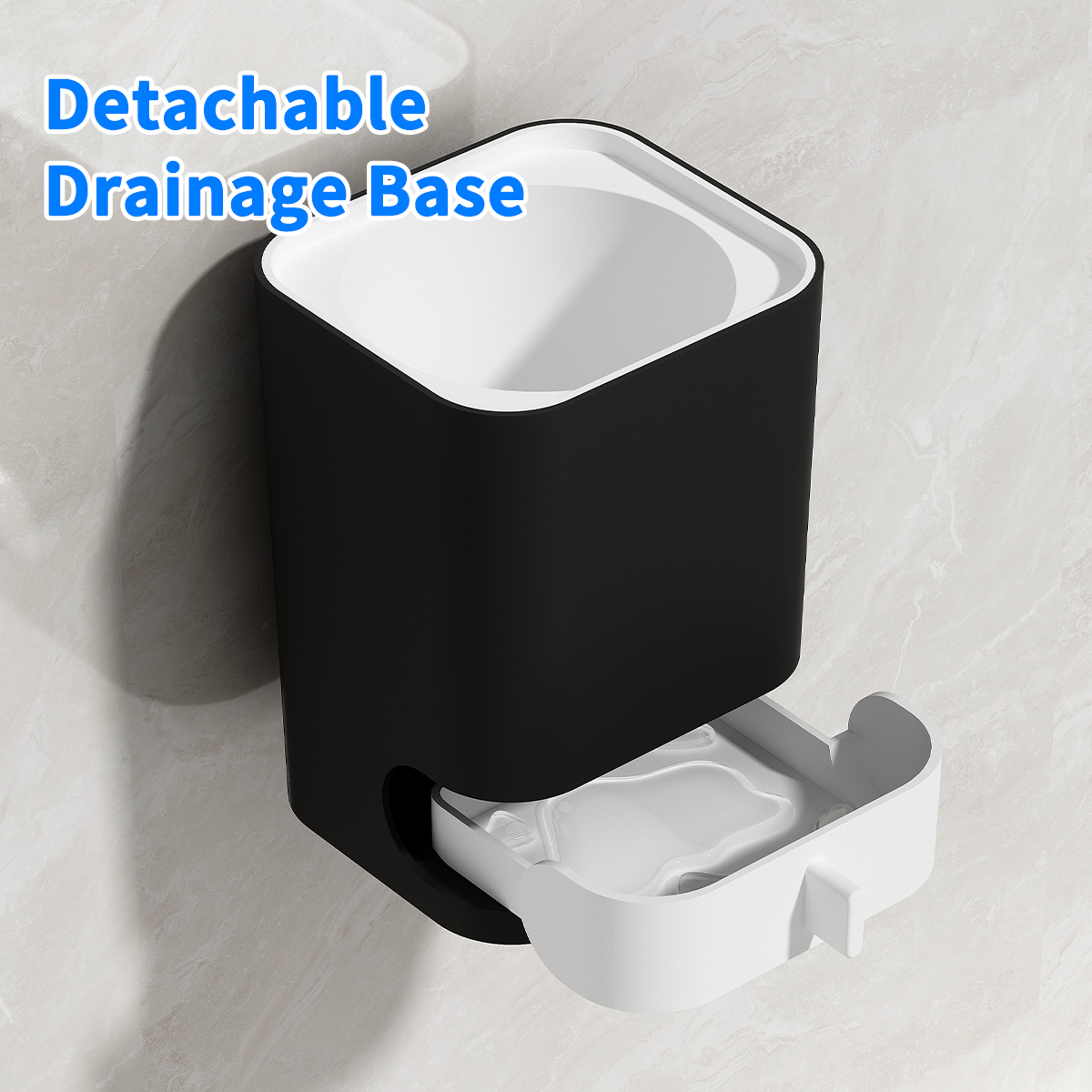 WORTHBUY Wall Mounted Toilet Brush with Drainable Holder and Long Handle for Deep Bathroom Cleaning – view 6