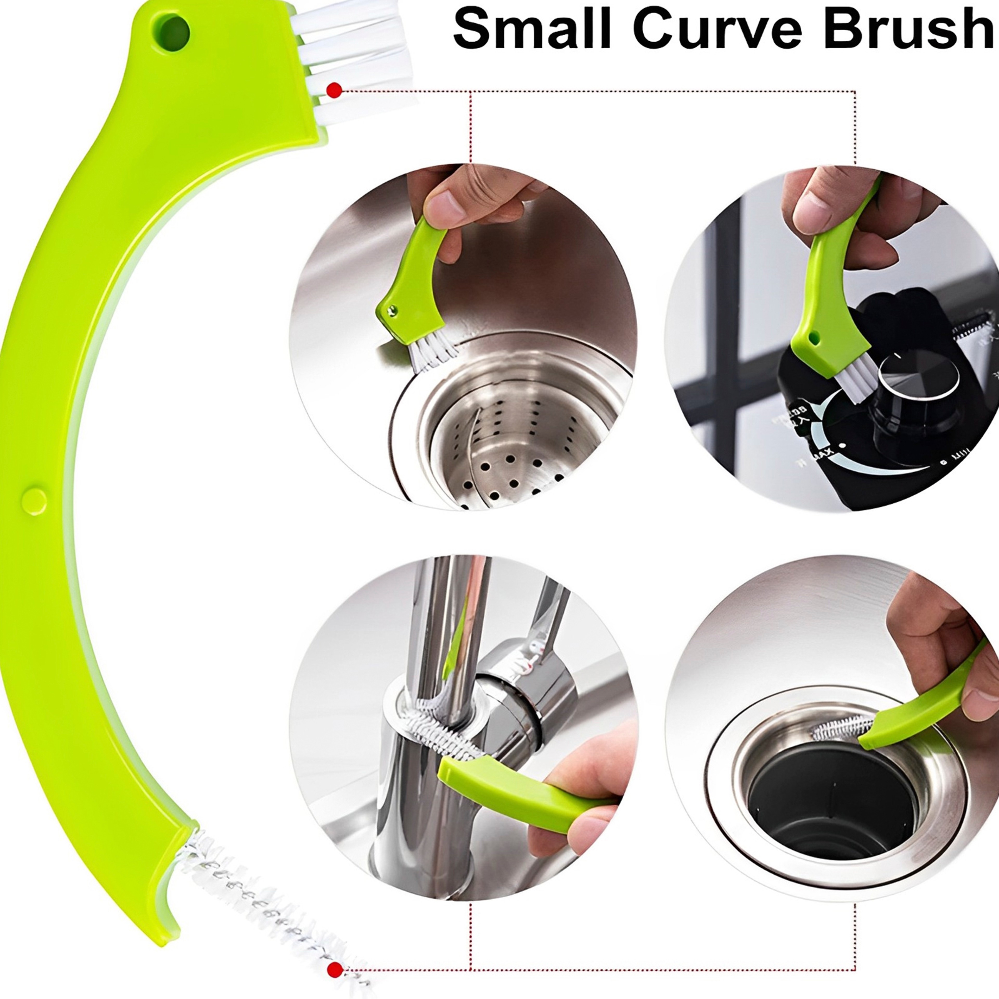 Grout Cleaning Brush Set for Tile Joints, Grooves & Hard-to-Reach Crevices – view 2