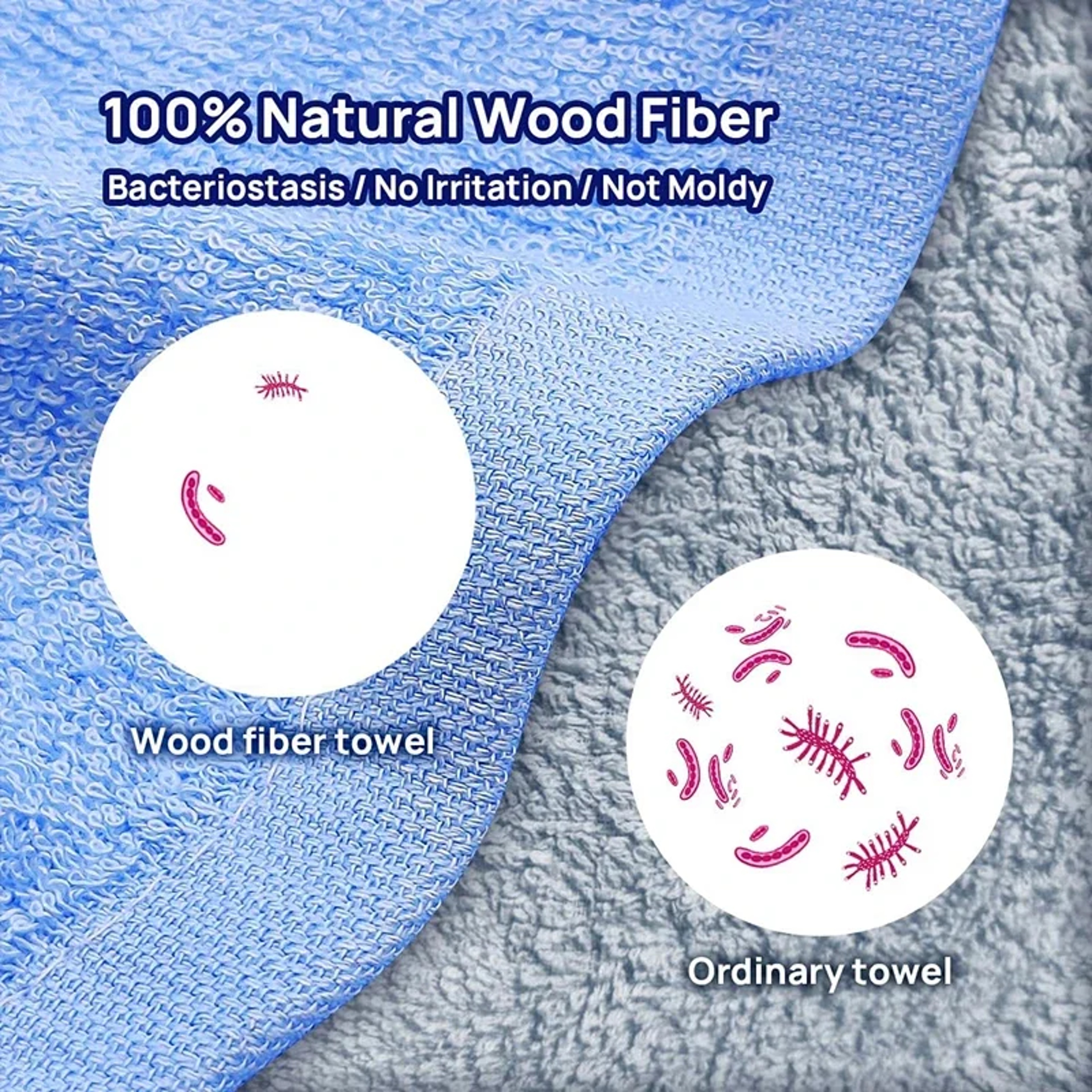 EcoClean Wood Fiber Dish Cloth Pack Reusable Oil Resistant Kitchen Cleaning Cloths – view 3