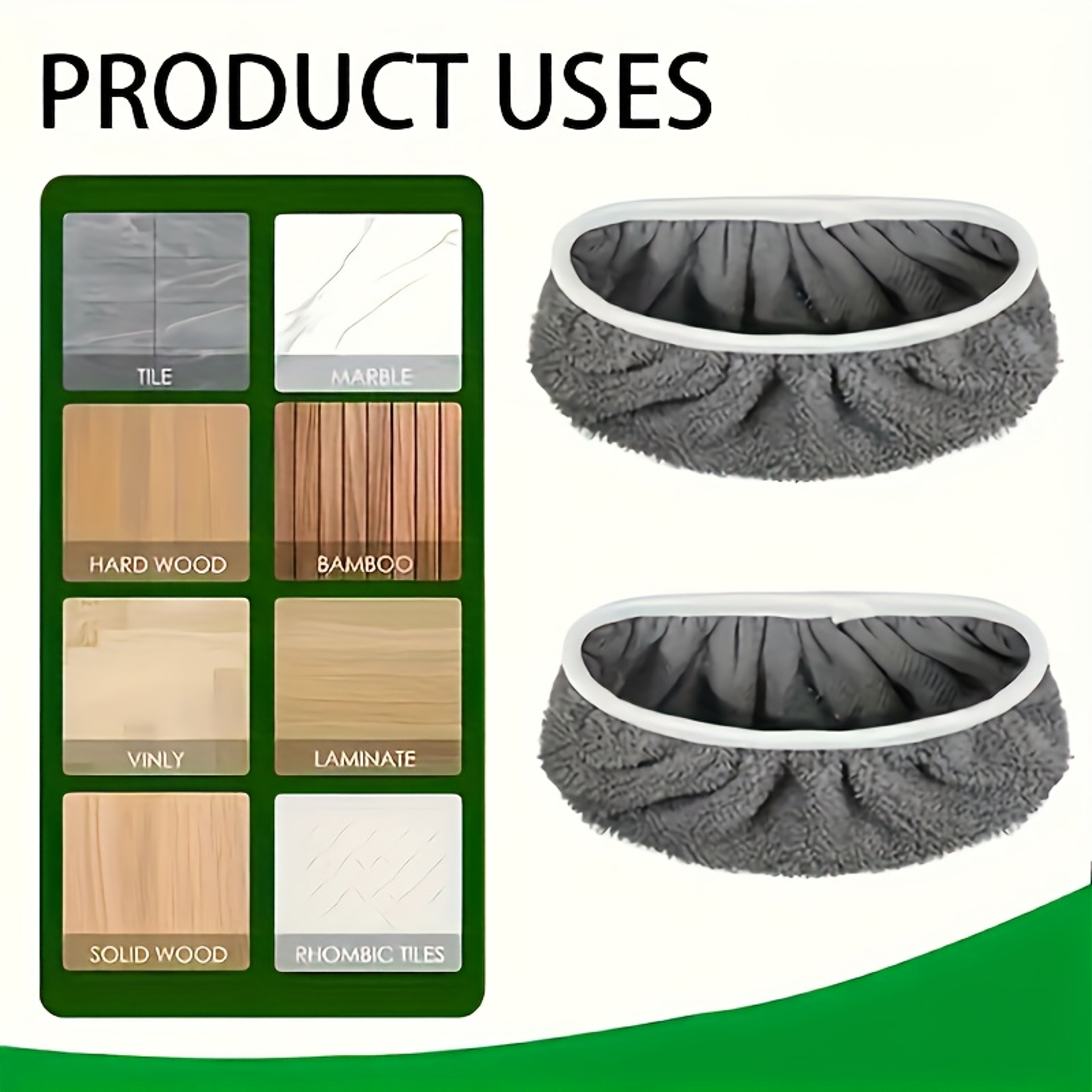 Ultra Absorbent Microfiber Mop Pad Reusable Washable Mop Replacement For Wet  Dry Floor Cleaning 1