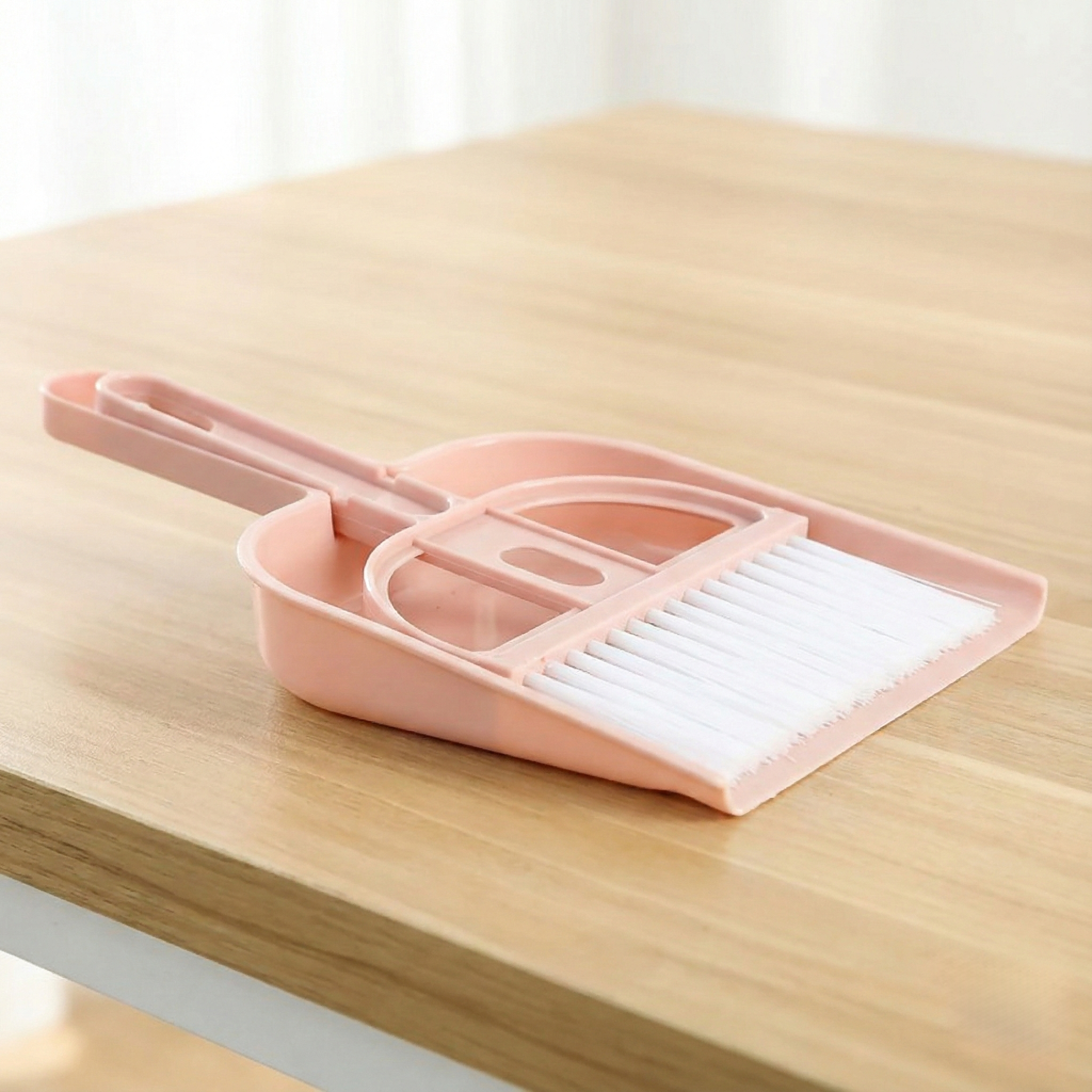 Compact Mini Broom and Dustpan Desktop Cleaning Set for Desk, Keyboard & Table Crumbs – view 2