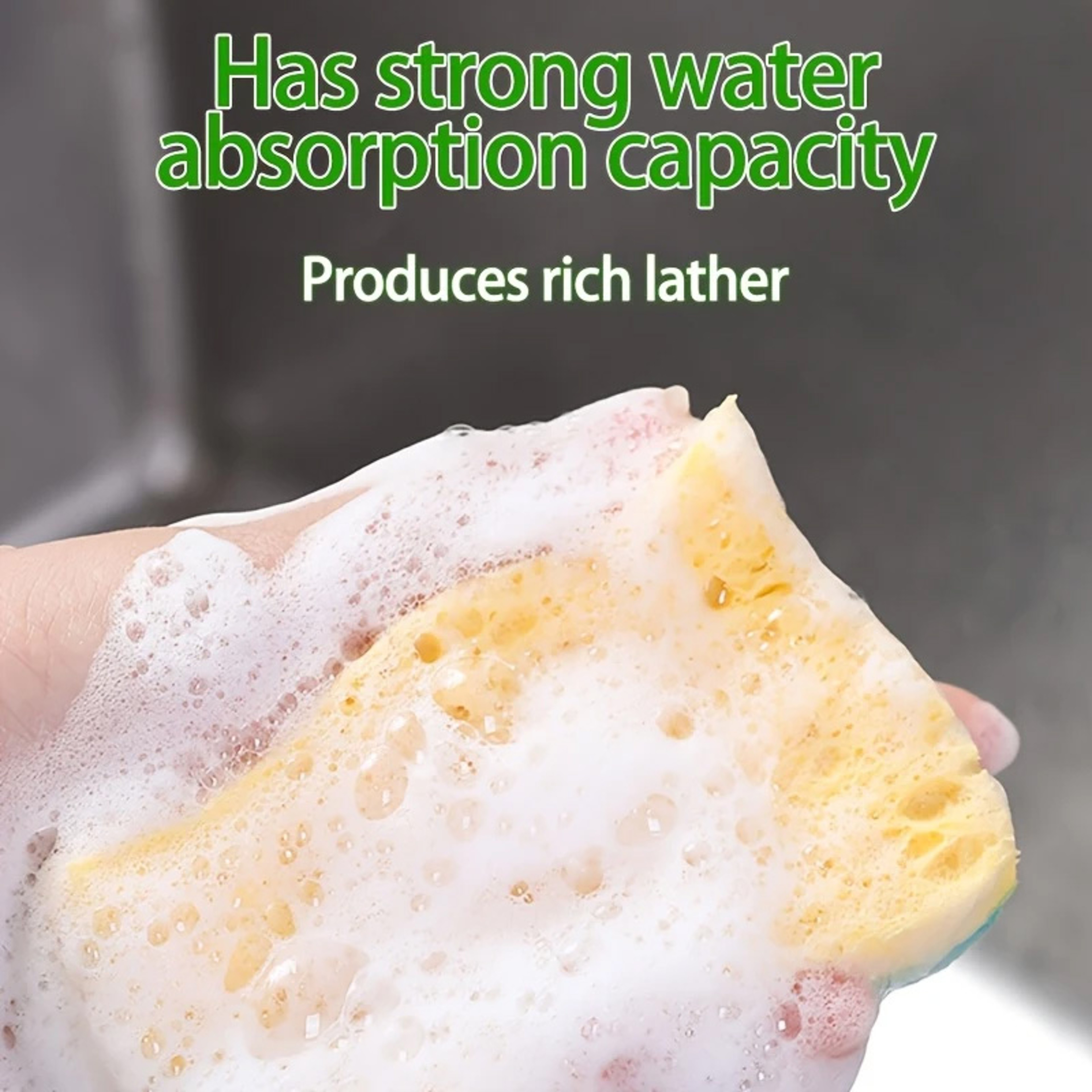 Kitchen Sponge Scrub Sponges for Dishes, Pots and Everyday Kitchen Cleaning – view 5
