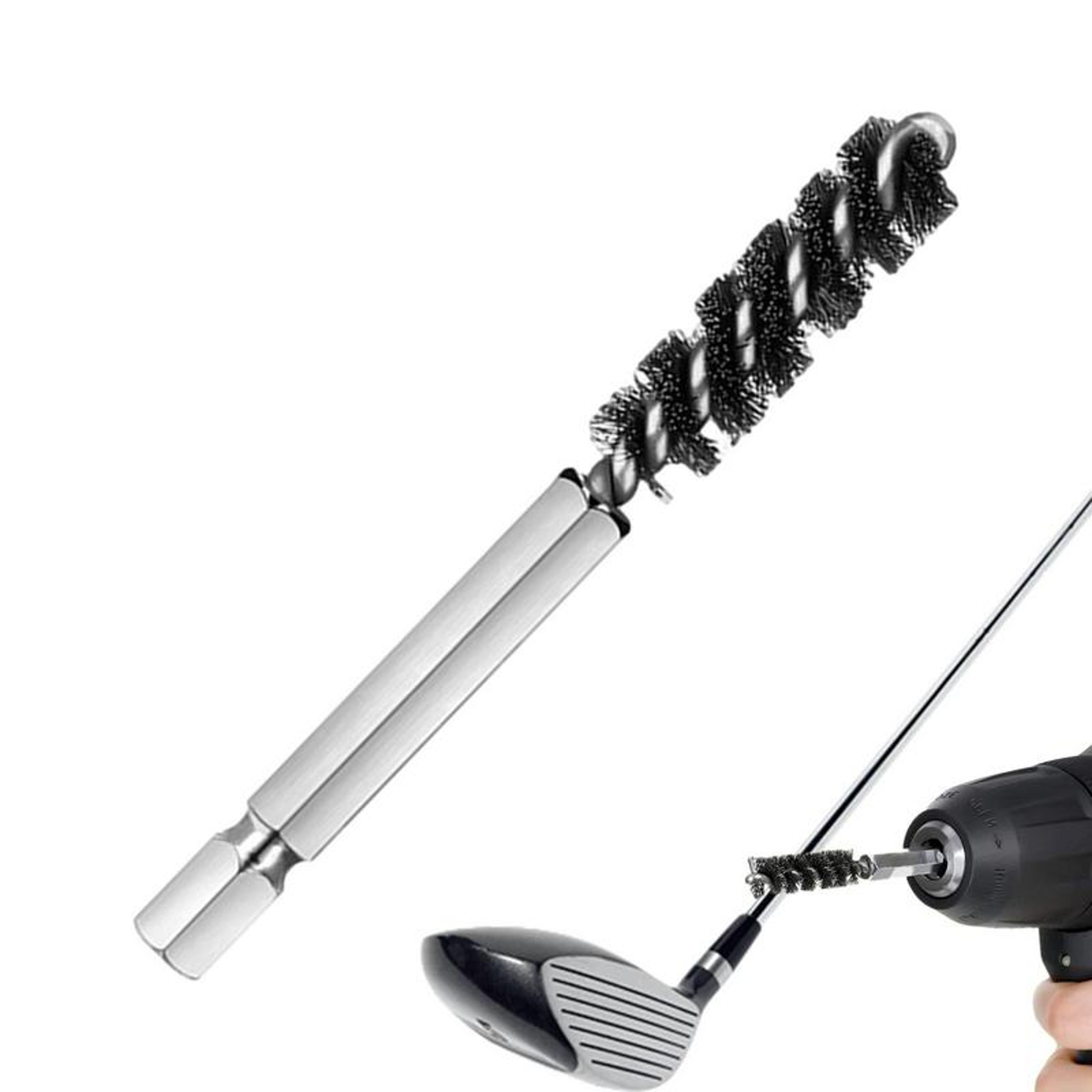 Pack Golf Club Cleaning Brush Electric Drill Golf Hosel Brush for Club Head Maintenance – view 3