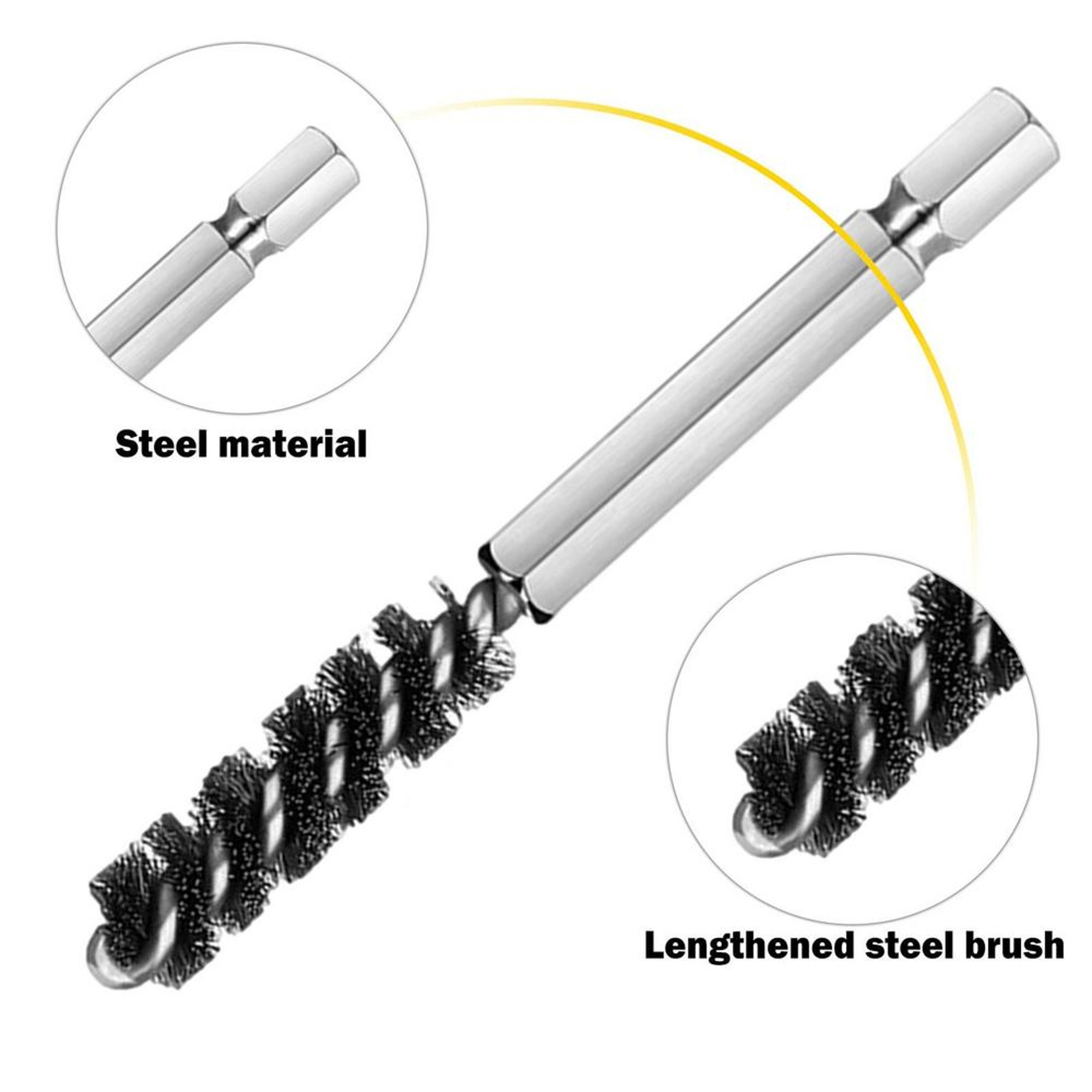 Pack Golf Club Cleaning Brush Electric Drill Golf Hosel Brush for Club Head Maintenance – view 4
