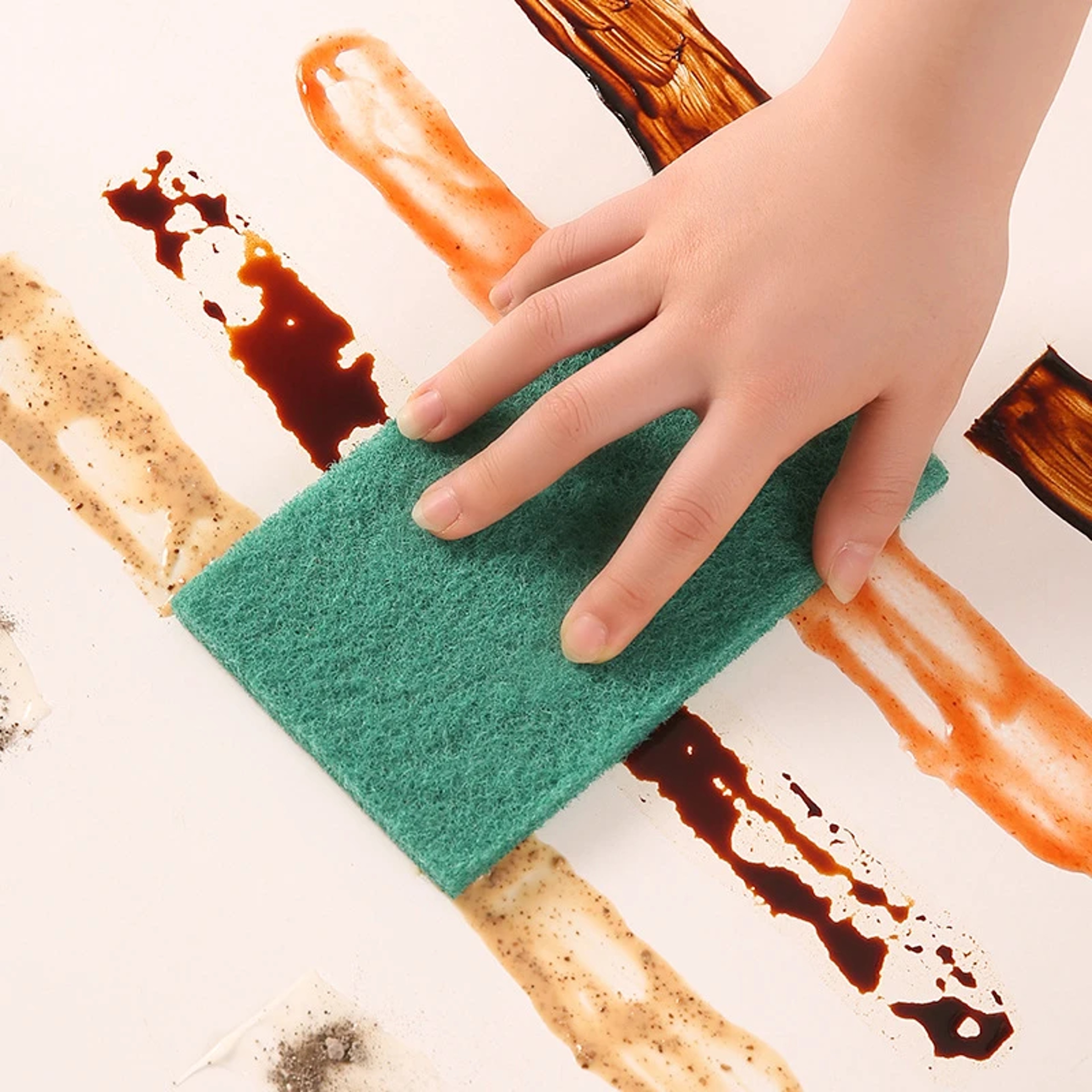 DualSided Kitchen Scrub Sponge Heavy Duty Scouring Pad For Pots Pans  Everyday Cleaning 3