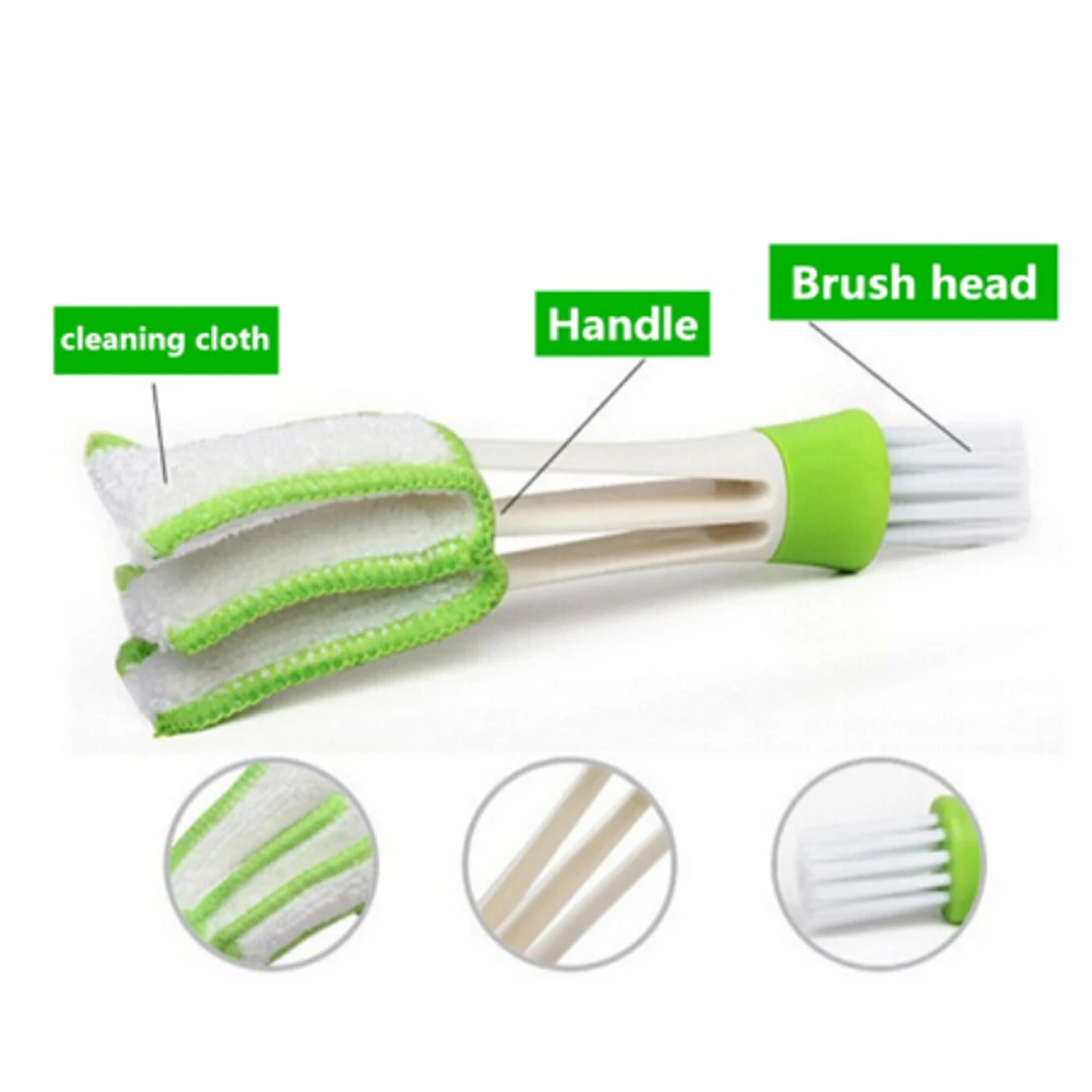 Microfiber Car Vent Cleaning Brush for AC Vents, Dashboard & Interior Detailing – view 3