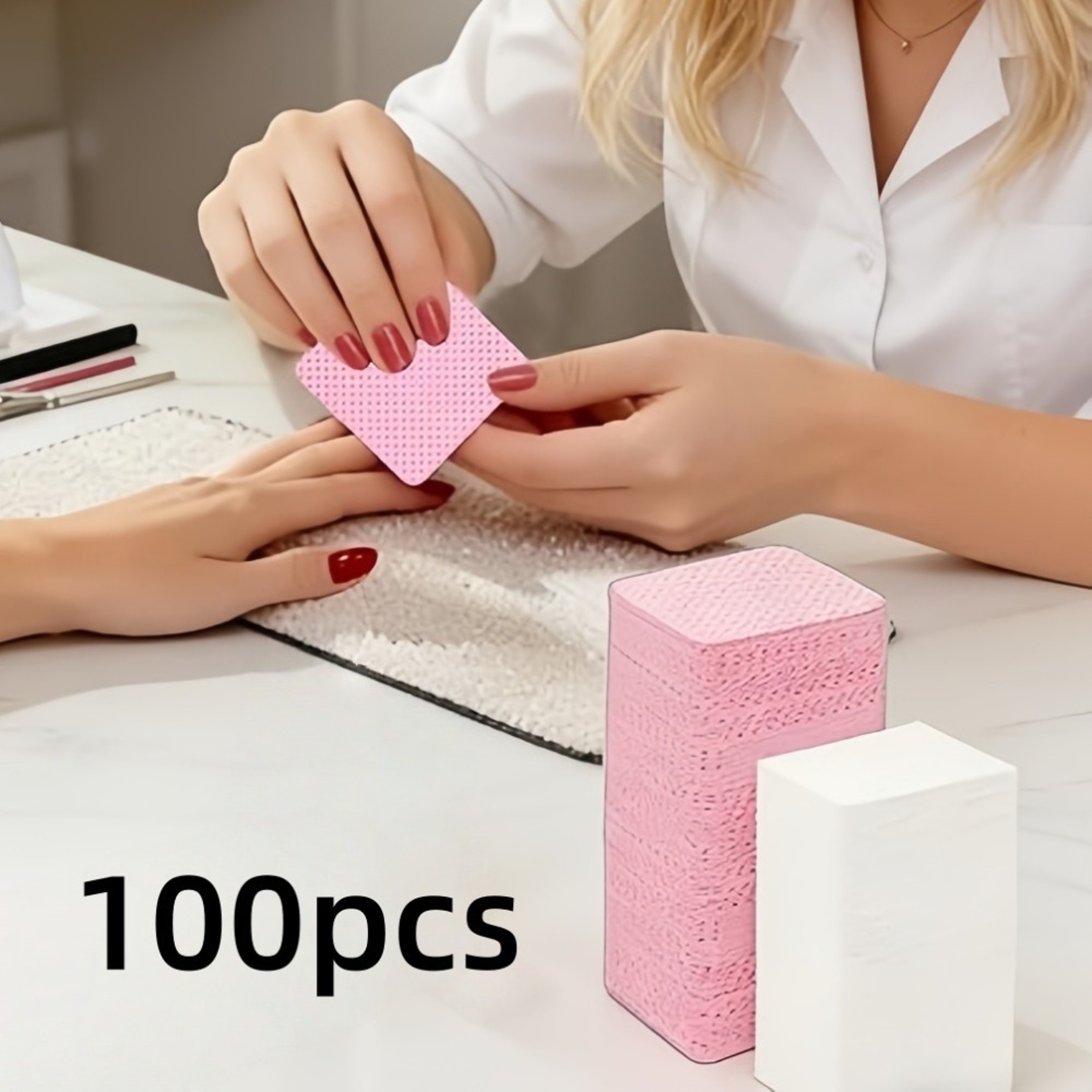 Lint Free Nail Wipes for Nail Polish Removal & Eyelash Extension Glue Cleaning – view 1