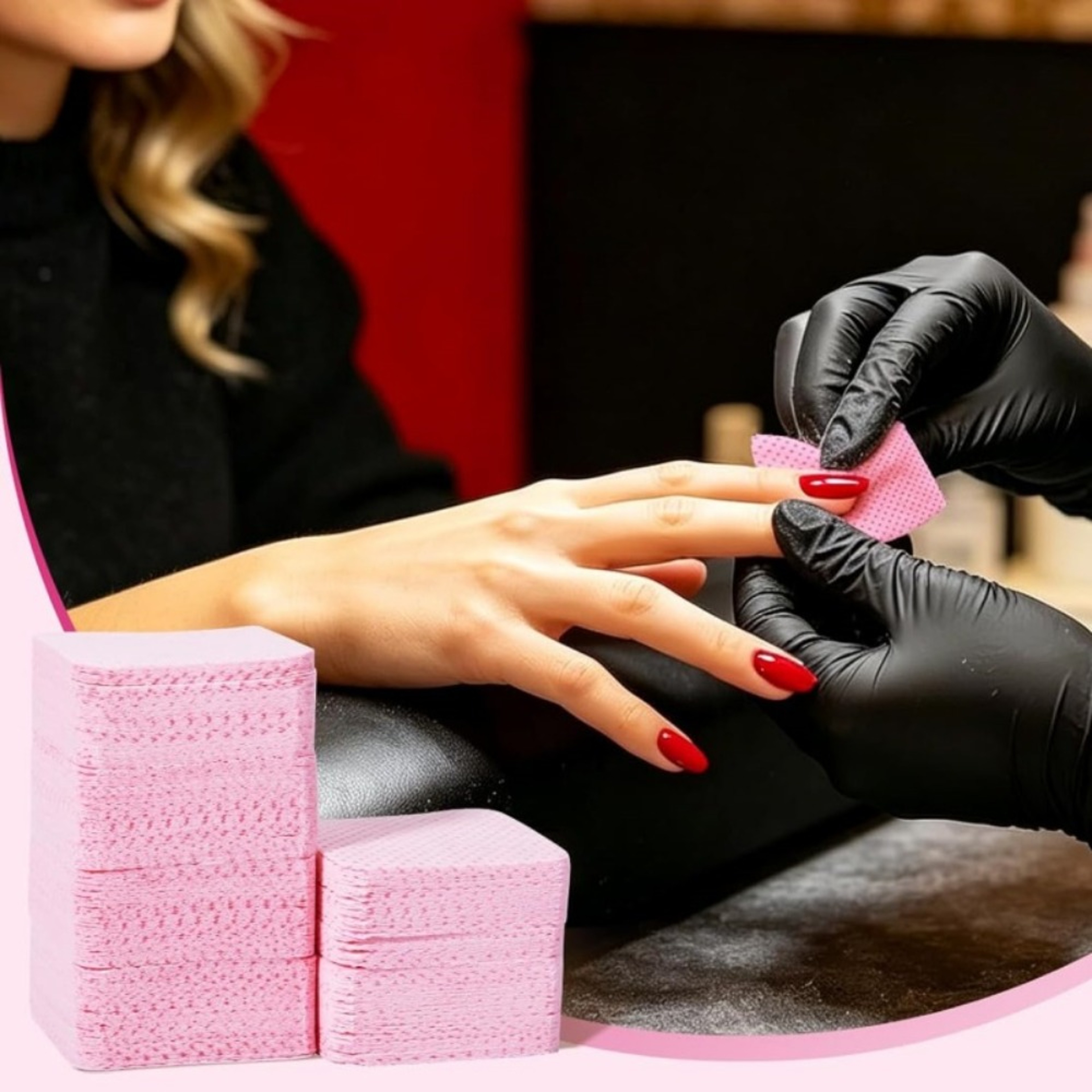 Lint Free Nail Wipes for Nail Polish Removal & Eyelash Extension Glue Cleaning – view 6