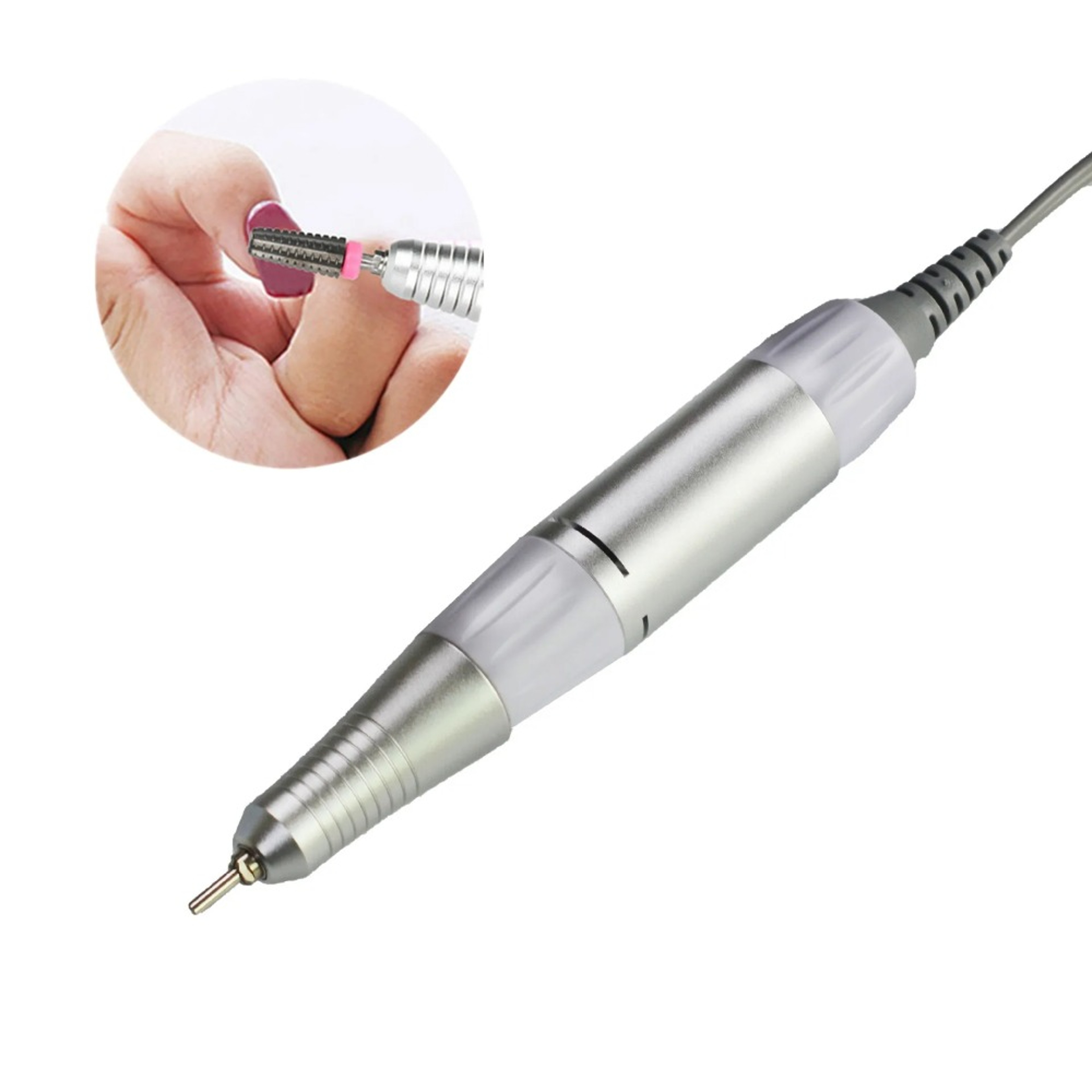 Electric Nail Drill Handpiece Pin Replacement Nail Drill Handle for Manicure & Pedicure – view 2