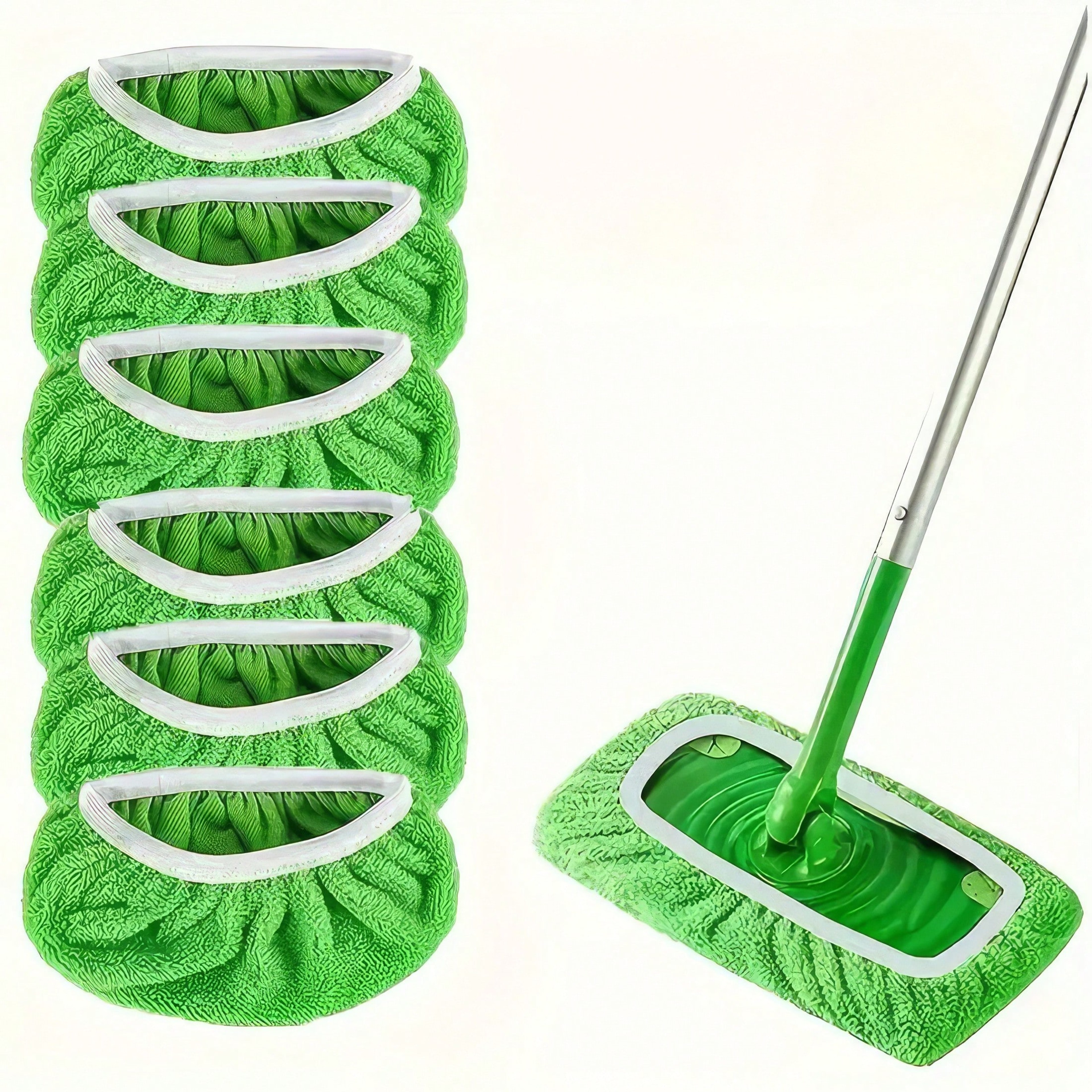 Washable Mop Refills Reusable Microfiber Mop Pads For Wet  Dry Floor Cleaning 0