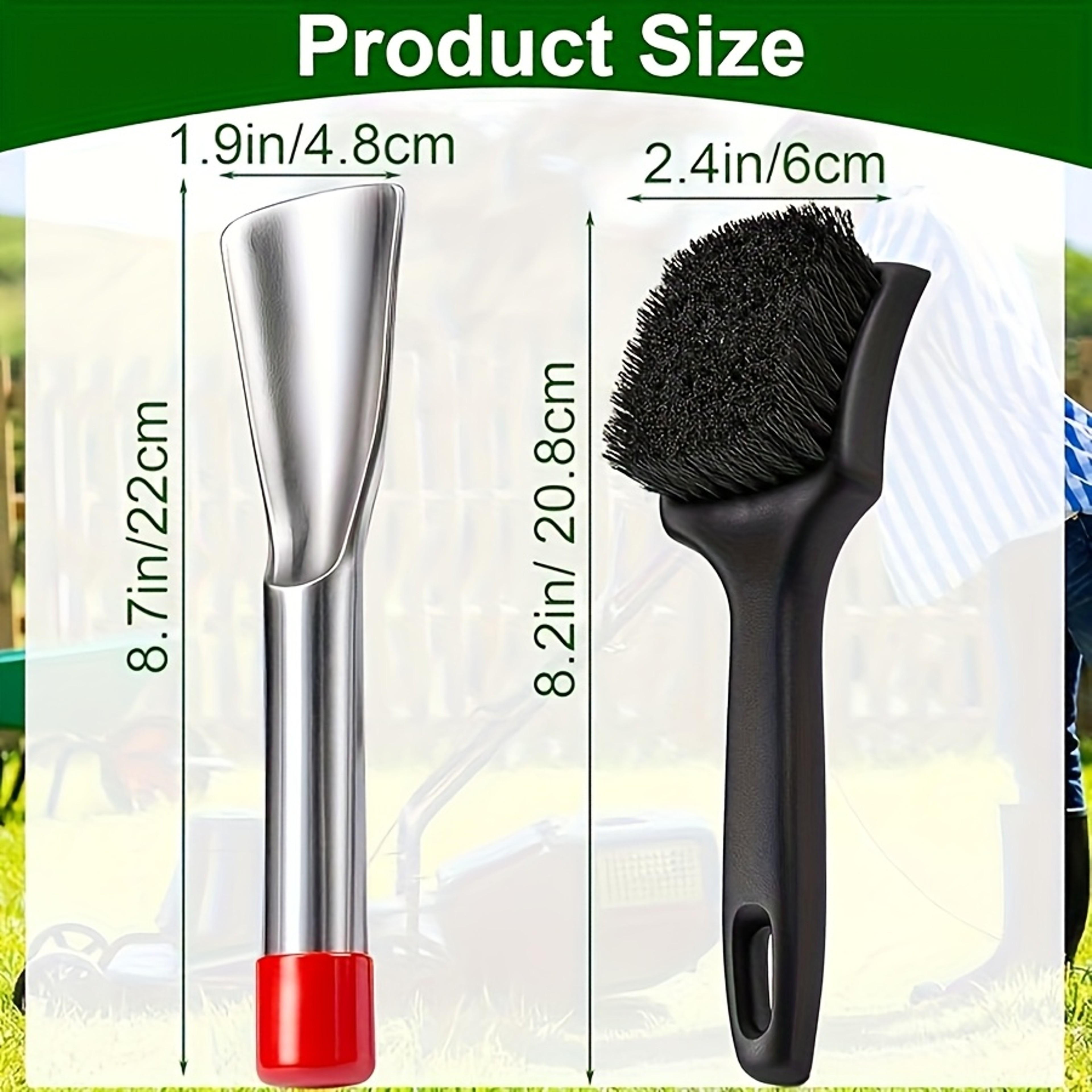 Lawn Mower Deck Cleaner Brush & Mower Deck Scraper Tool Set – view 2