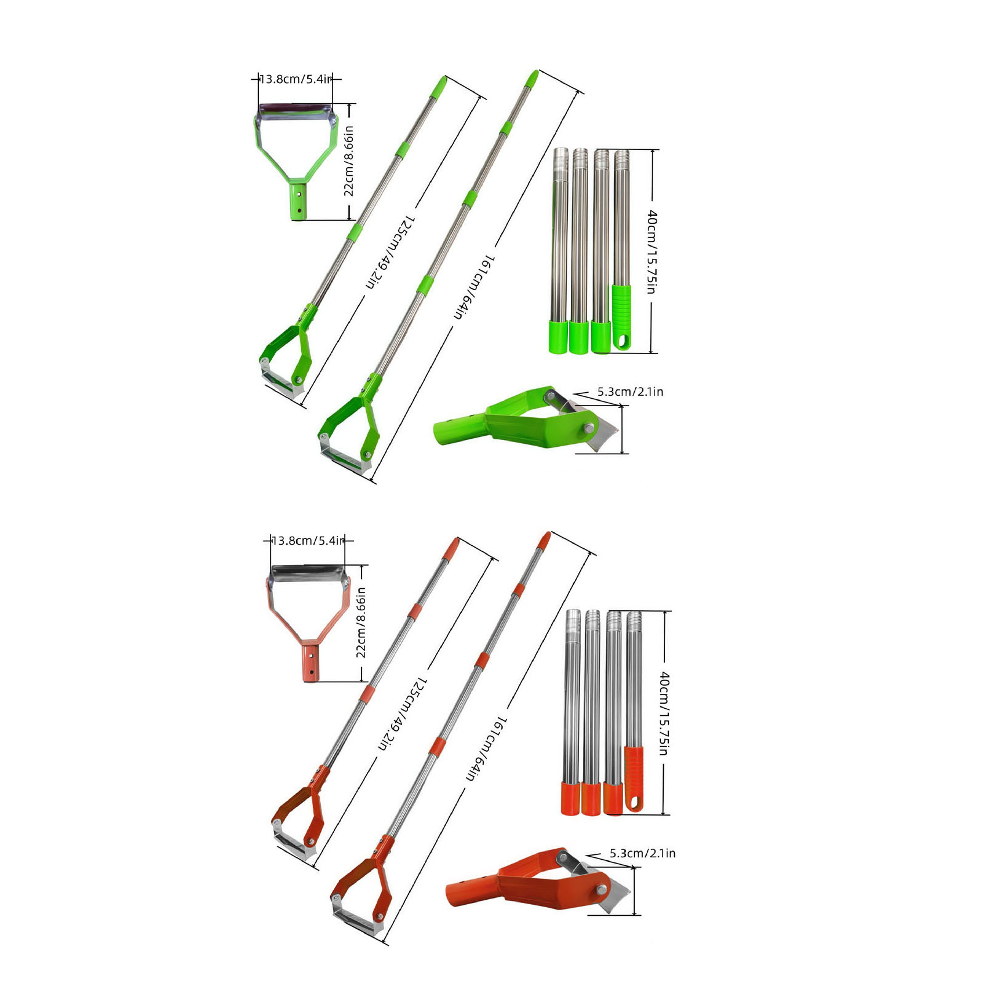 Heavy Duty Stirrup Hoe Carbon Steel Garden Hoe for Fast Weeding & Soil Cultivation – view 4
