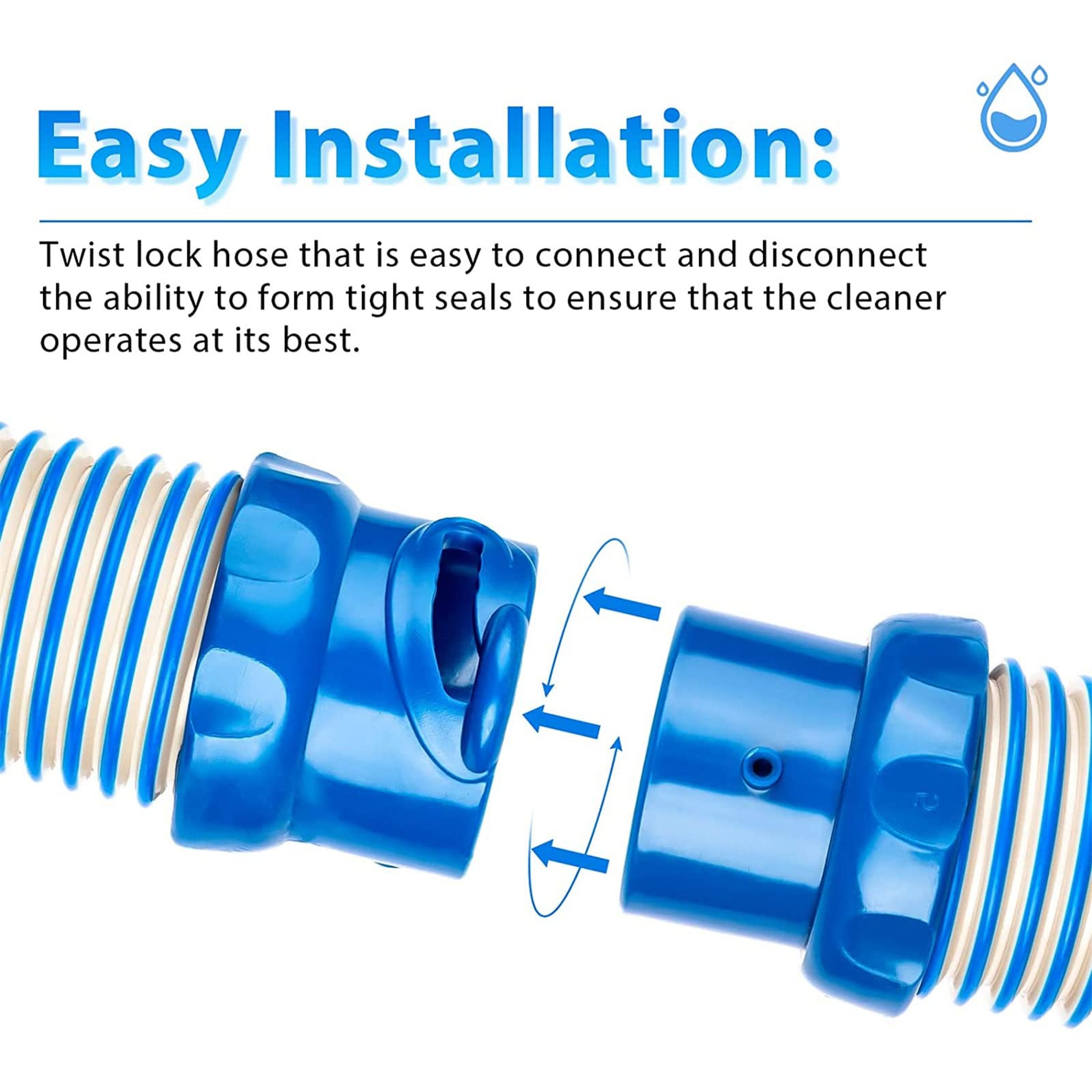 Pool Cleaner Hose Twist Lock Replacement for Zodiac Pool Vacuum – view 4