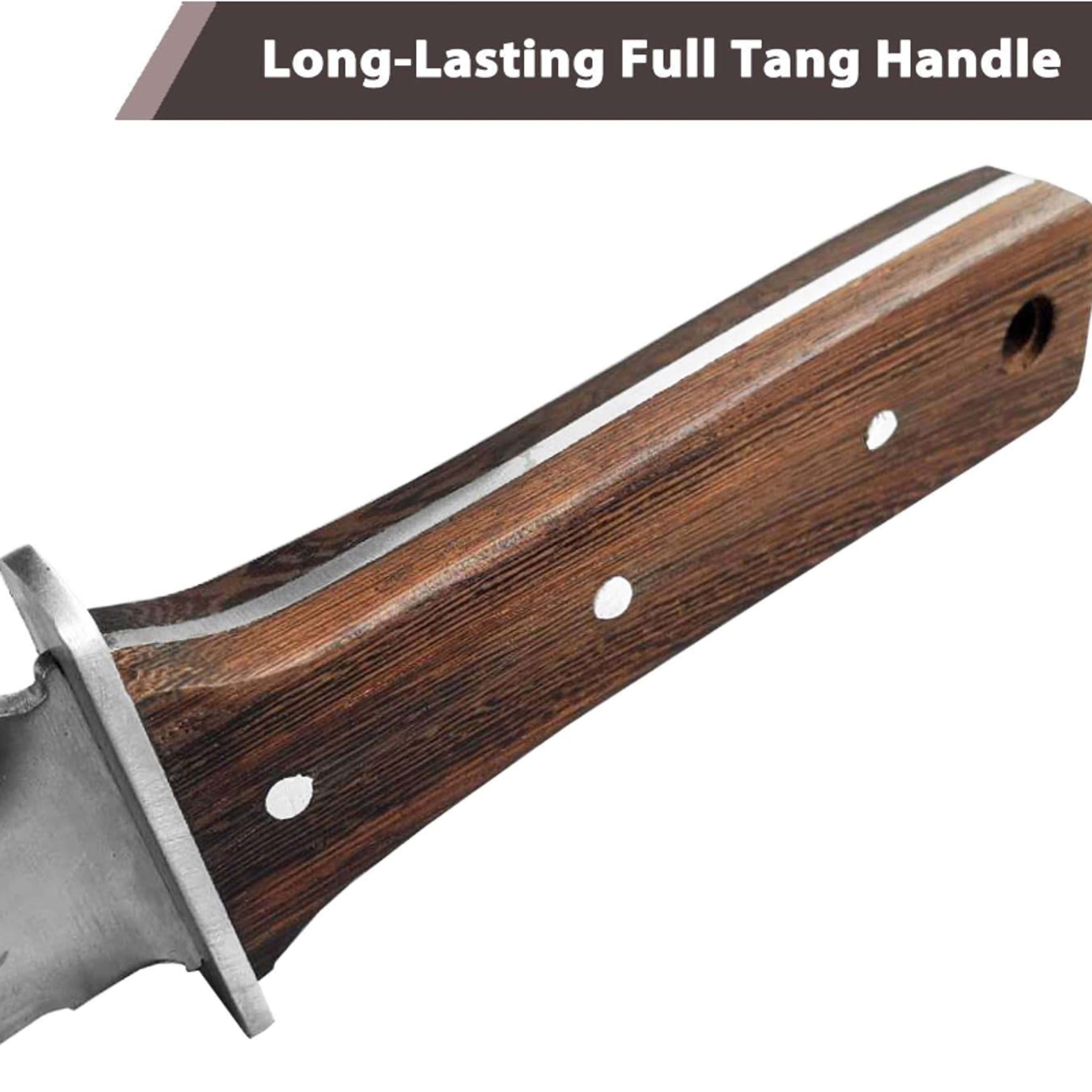 Professional Hori Hori Garden Knife With Leather Sheath For Weeding Digging  Planting 4