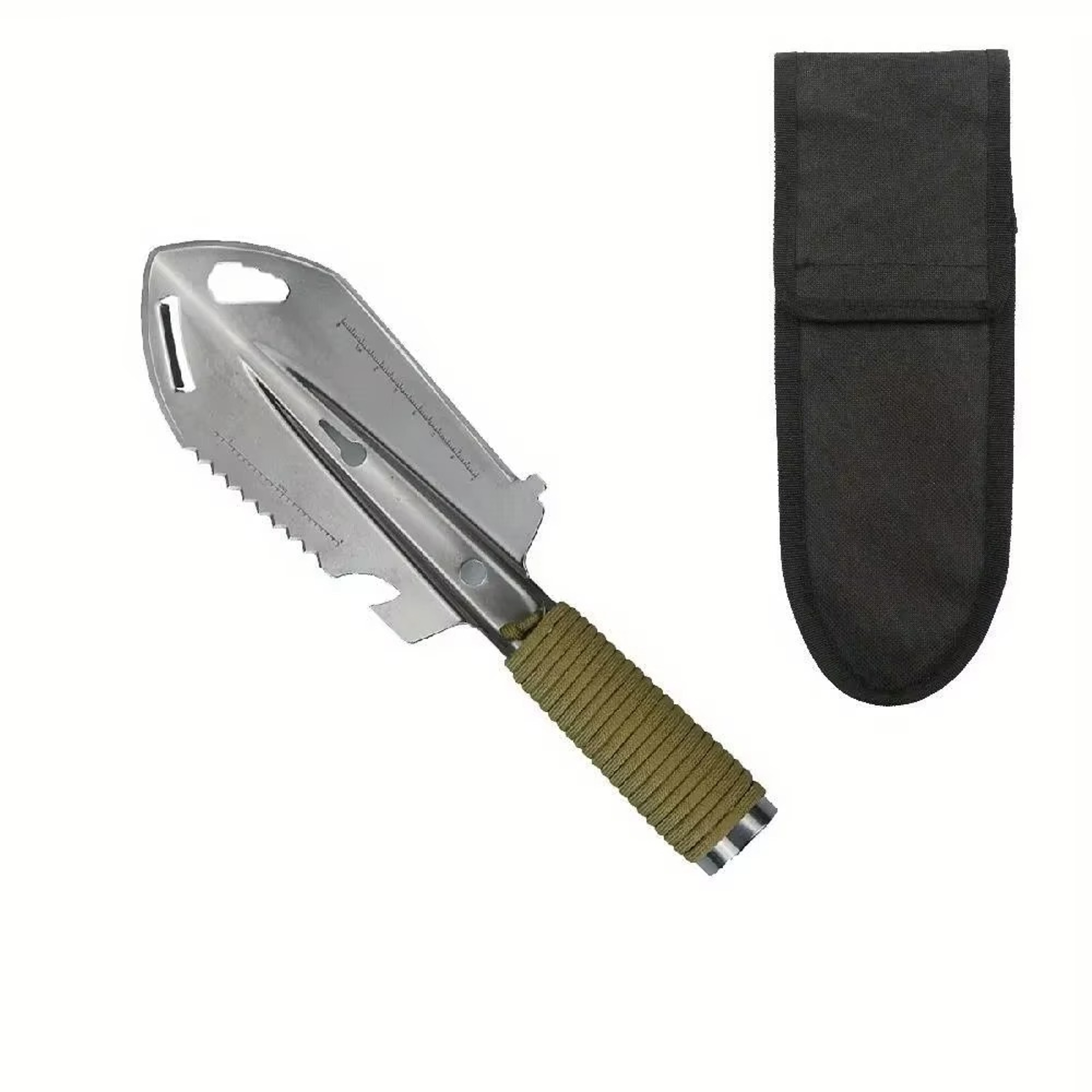 Compact Camping Shovel Multitool Hand Trowel with Wrapped Grip for Survival, Hiking & Outdoor Digging – view 7