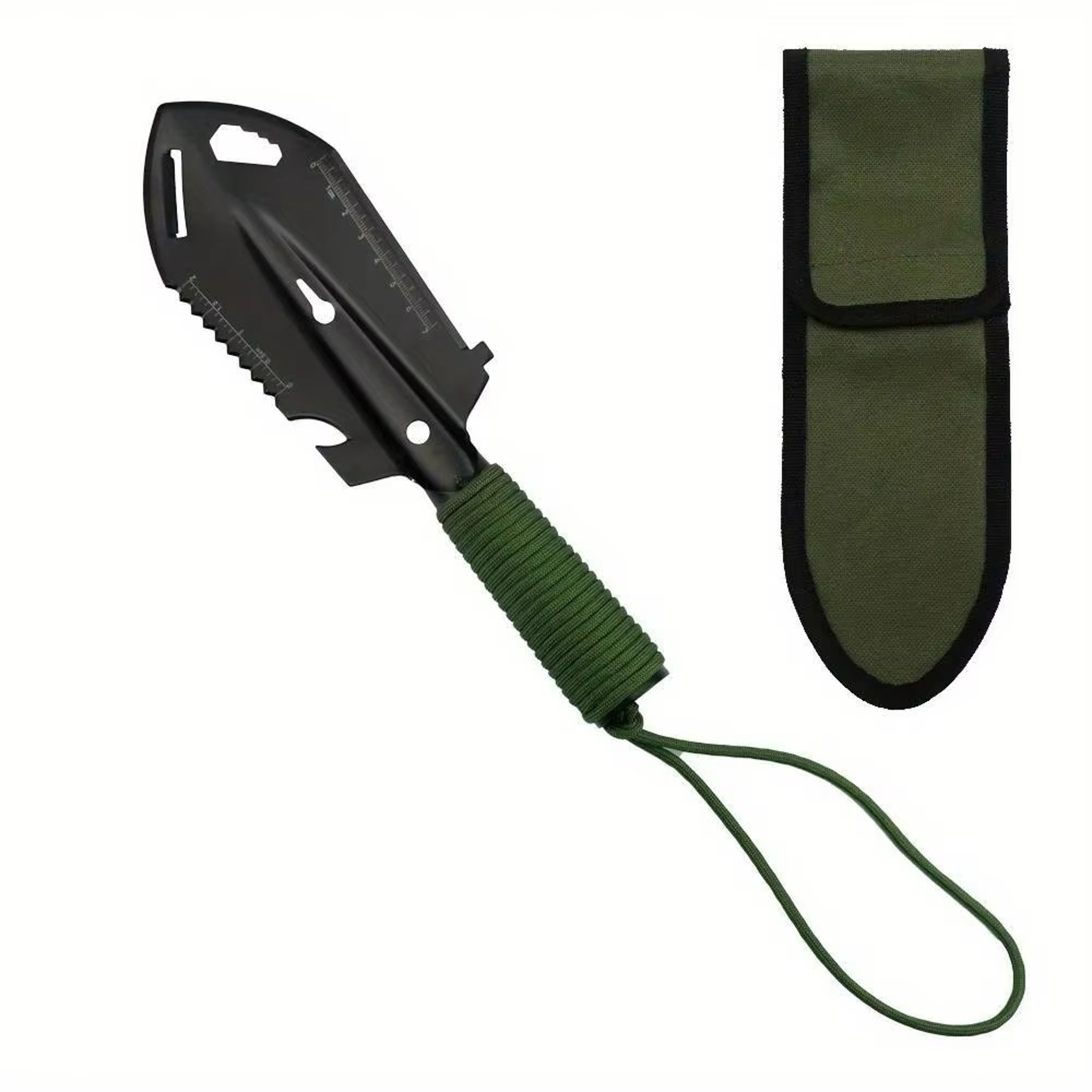 Compact Camping Shovel Multitool Hand Trowel with Wrapped Grip for Survival, Hiking & Outdoor Digging – view 8