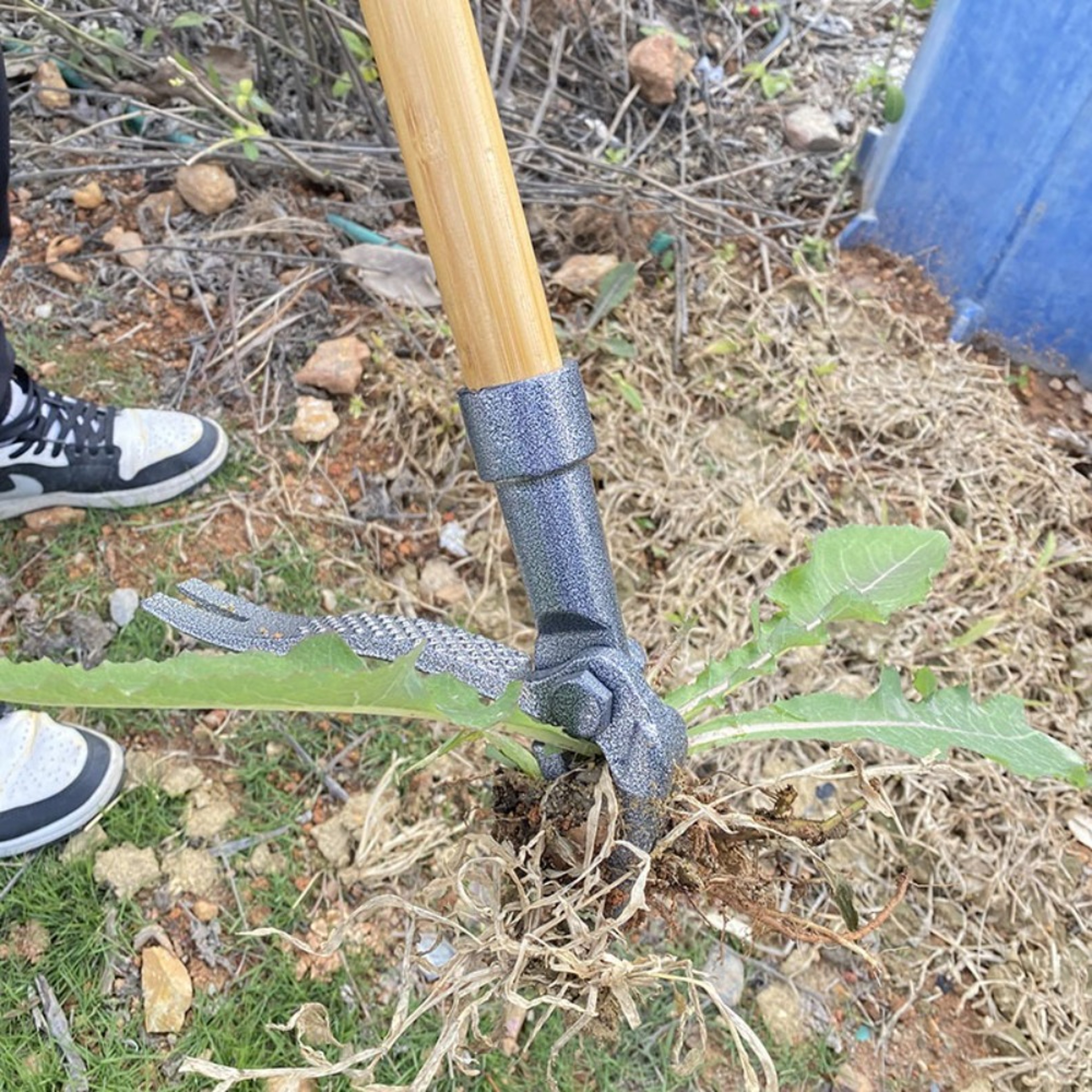 Heavy Duty Stand Up Weed Puller Tool with Claw Steel Head & Adjustable Long Handle – view 4
