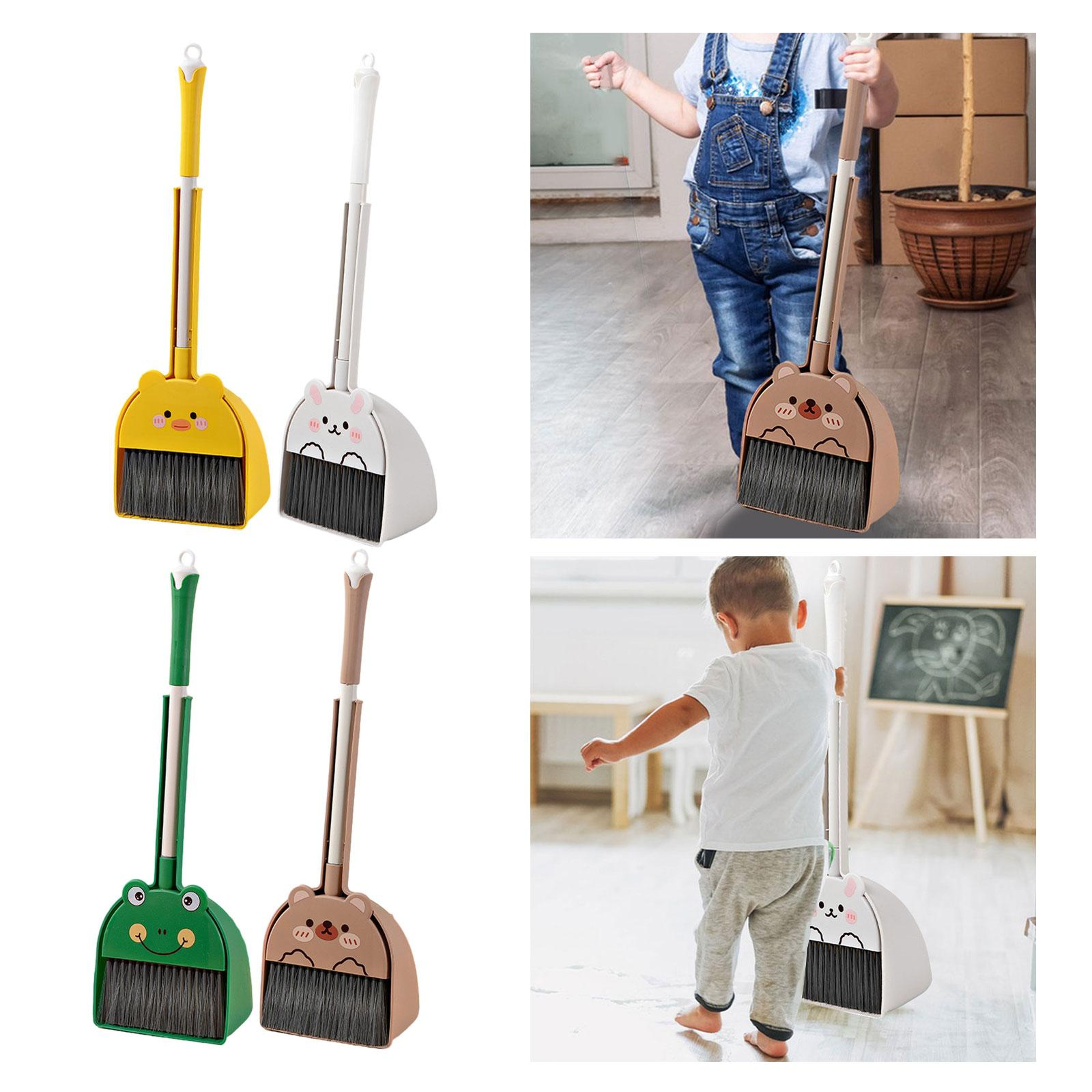 Kids Cleaning Set Mini Broom and Dustpan Pretend Play & Housekeeping Toy for Toddlers Ages – view 4
