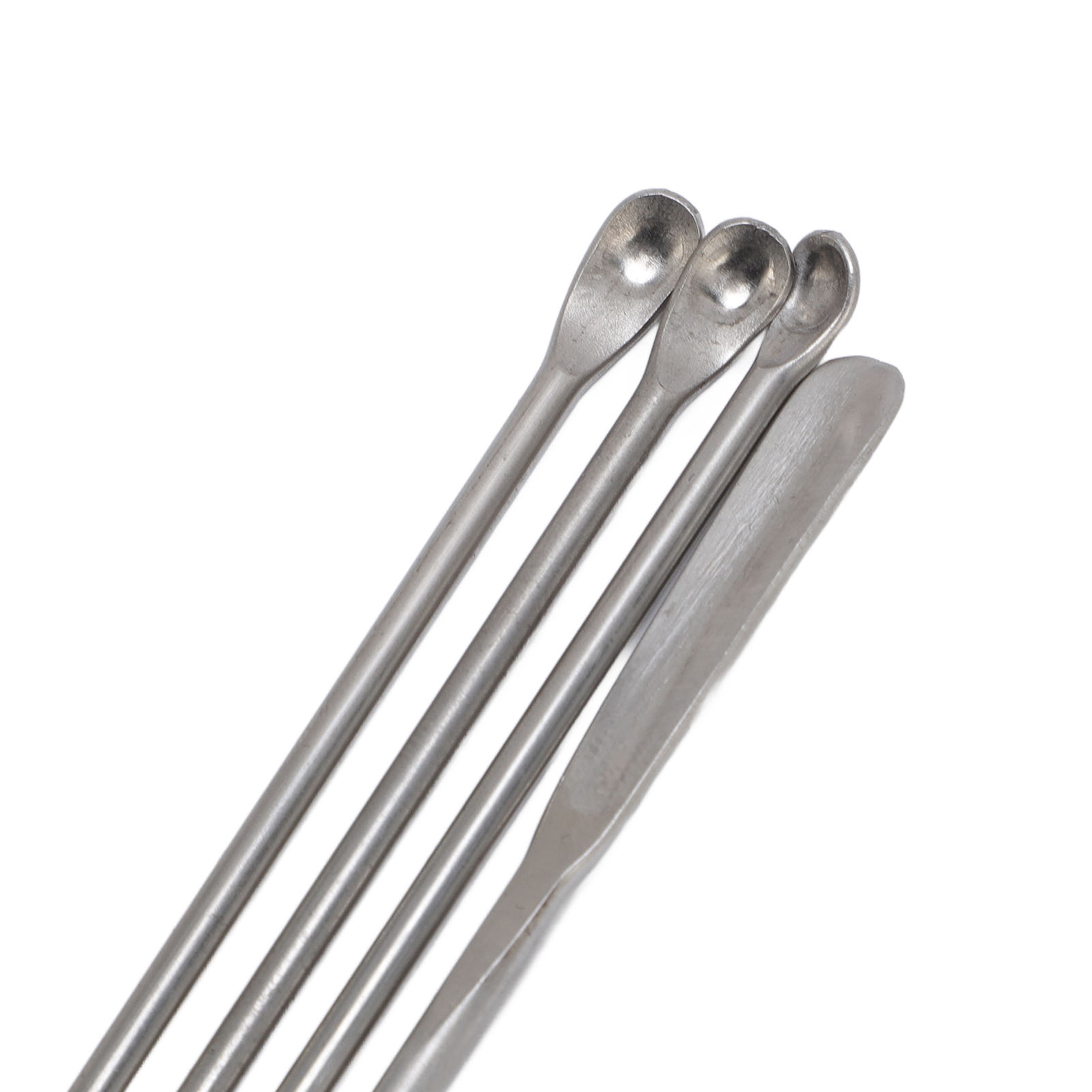 Stainless Steel Laboratory Spatula Set with Lab Mixing Spoons & Storage Bag – view 5