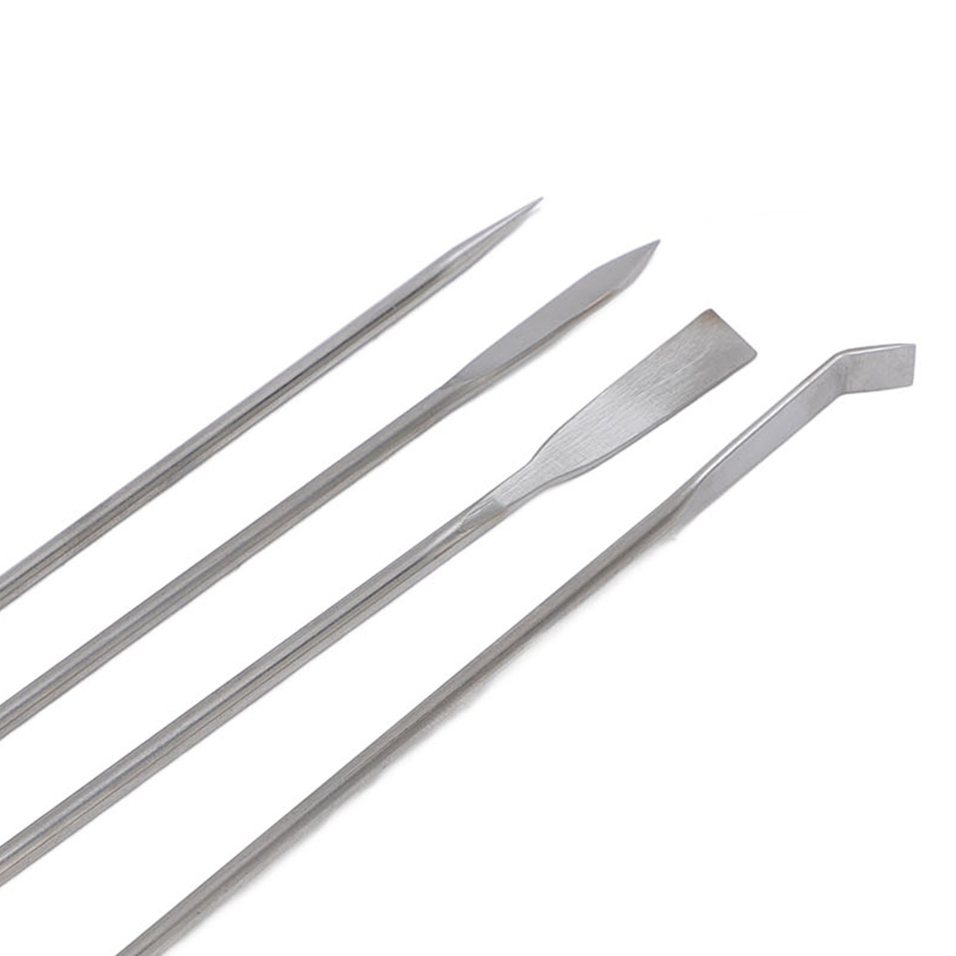 Stainless Steel Laboratory Spatula Set with Lab Mixing Spoons & Storage Bag – view 6