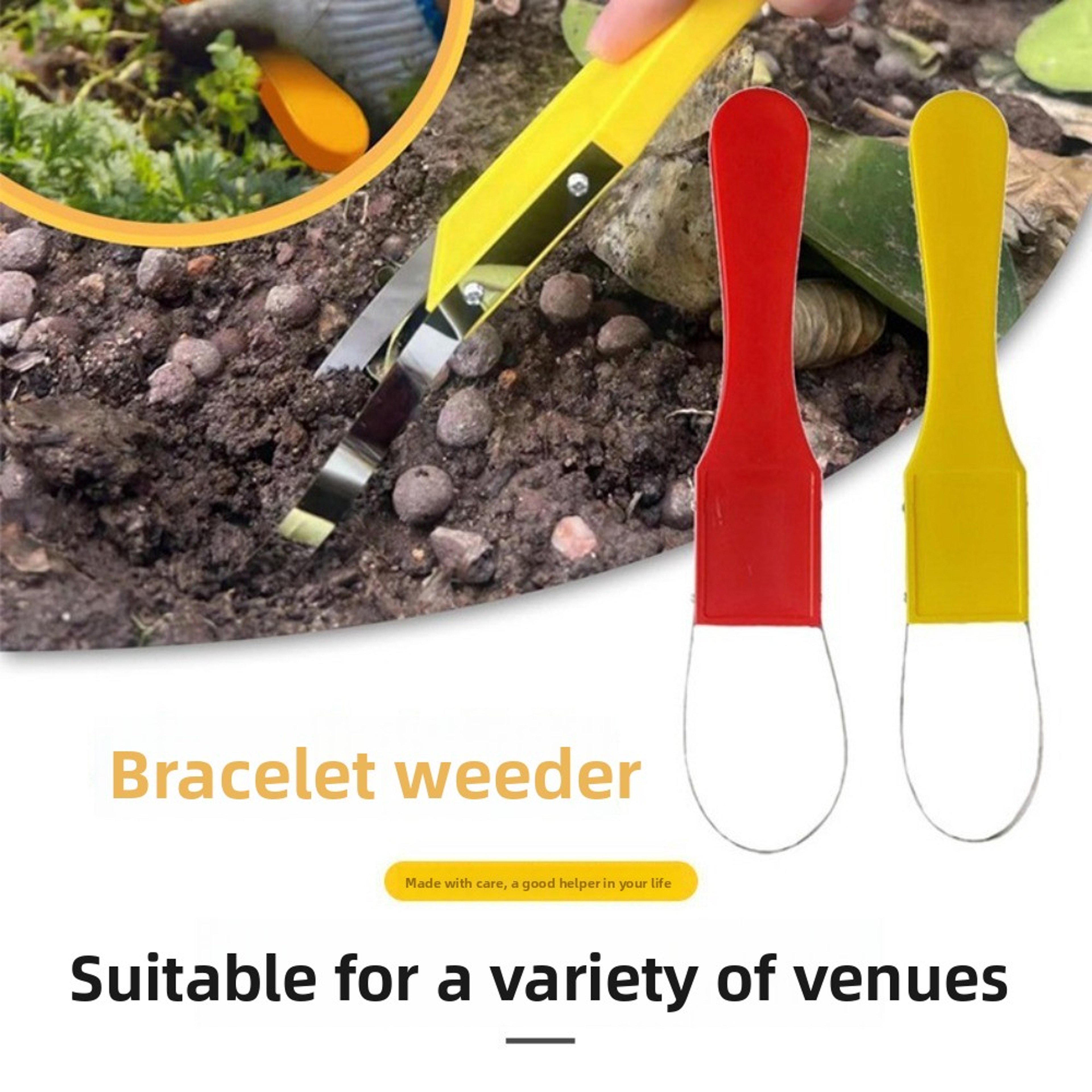 Heavy Duty Garden Weeder Stainless Steel Hand Weeding Tool with Non Slip Grip Weed Puller – view 4