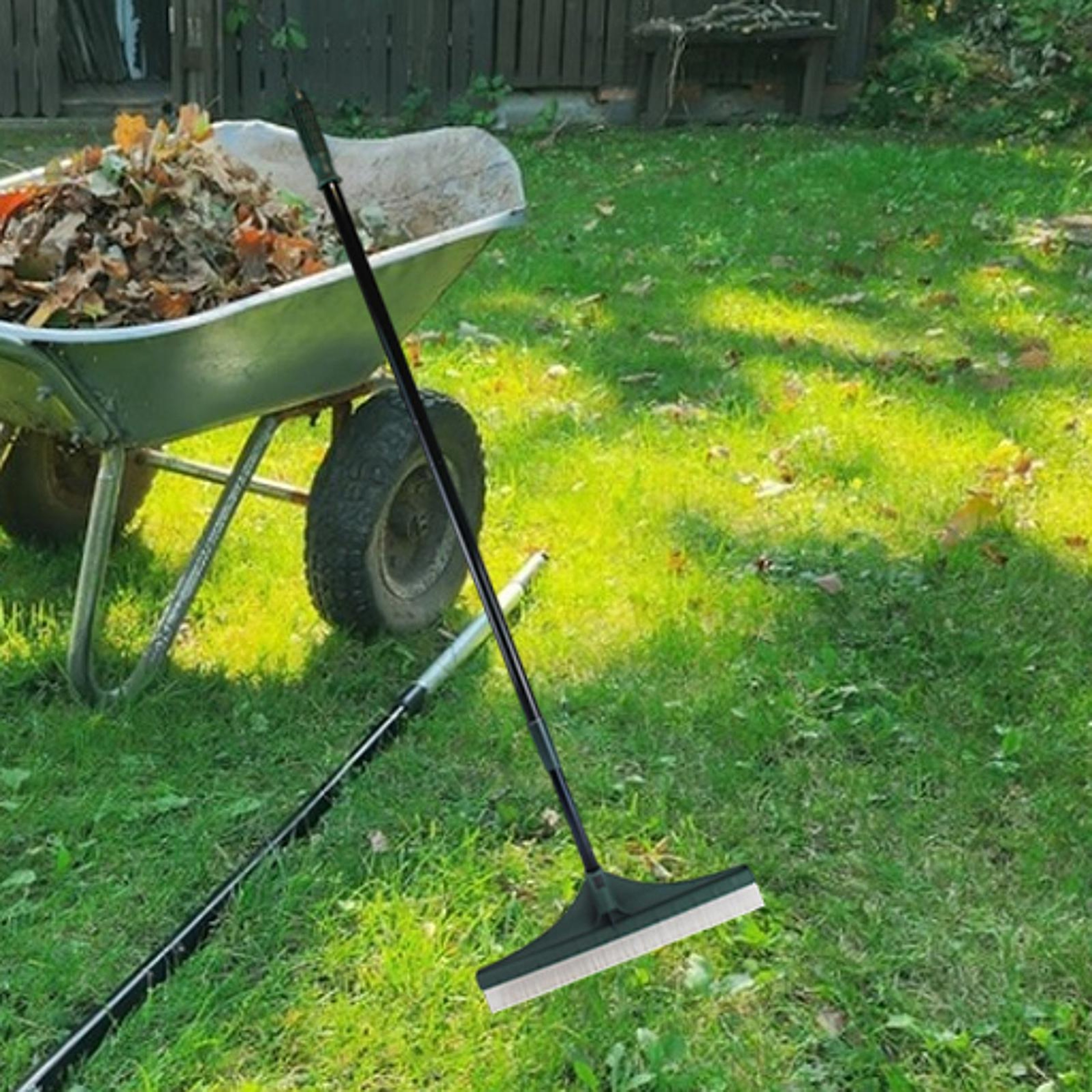 Adjustable Artificial Turf Rake & Carpet Rake with Hook for Pet Hair – view 4