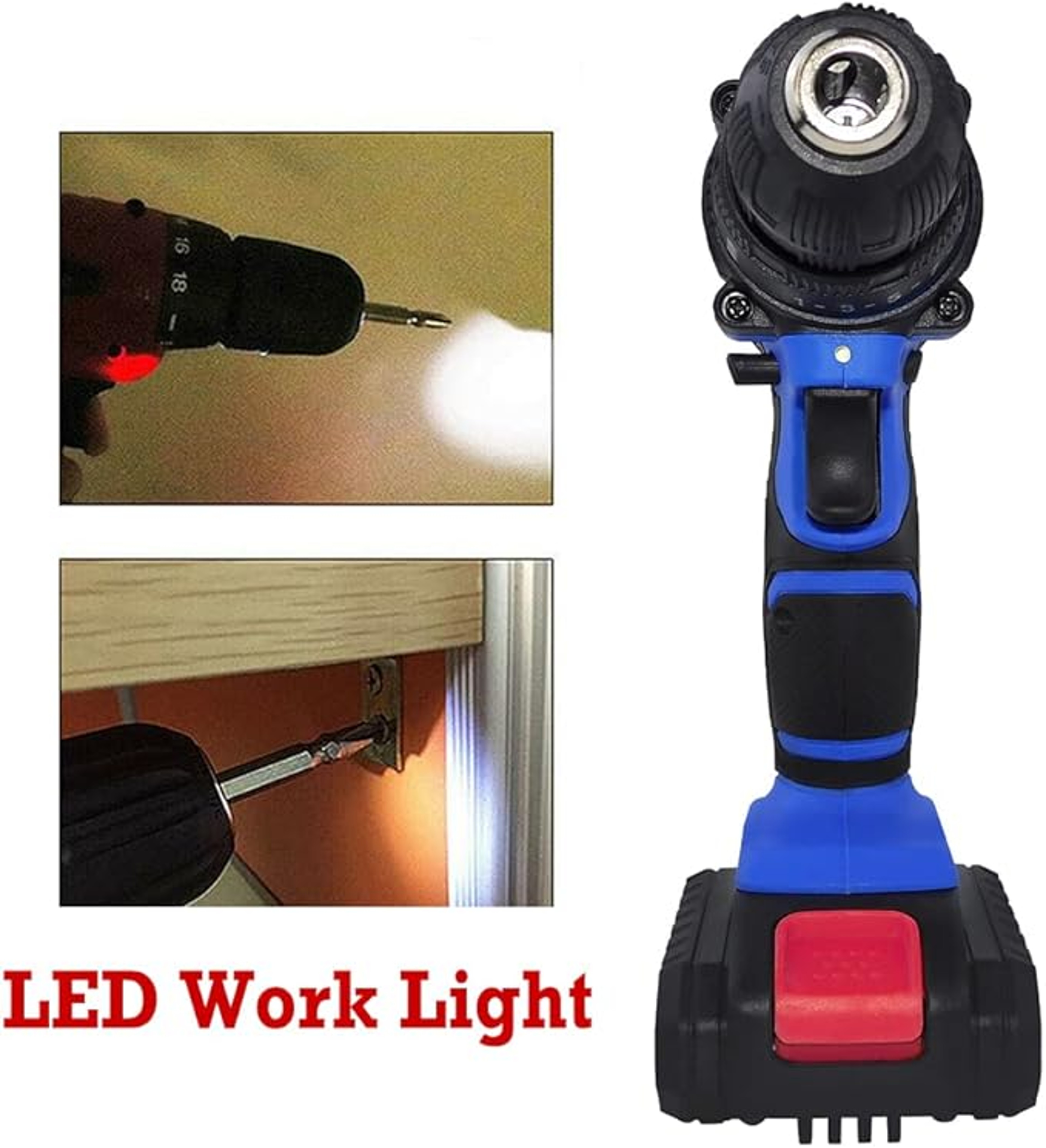 Cordless Drill Driver Kit Compact Electric Power Drill For DIY Repairs And Home Projects 4