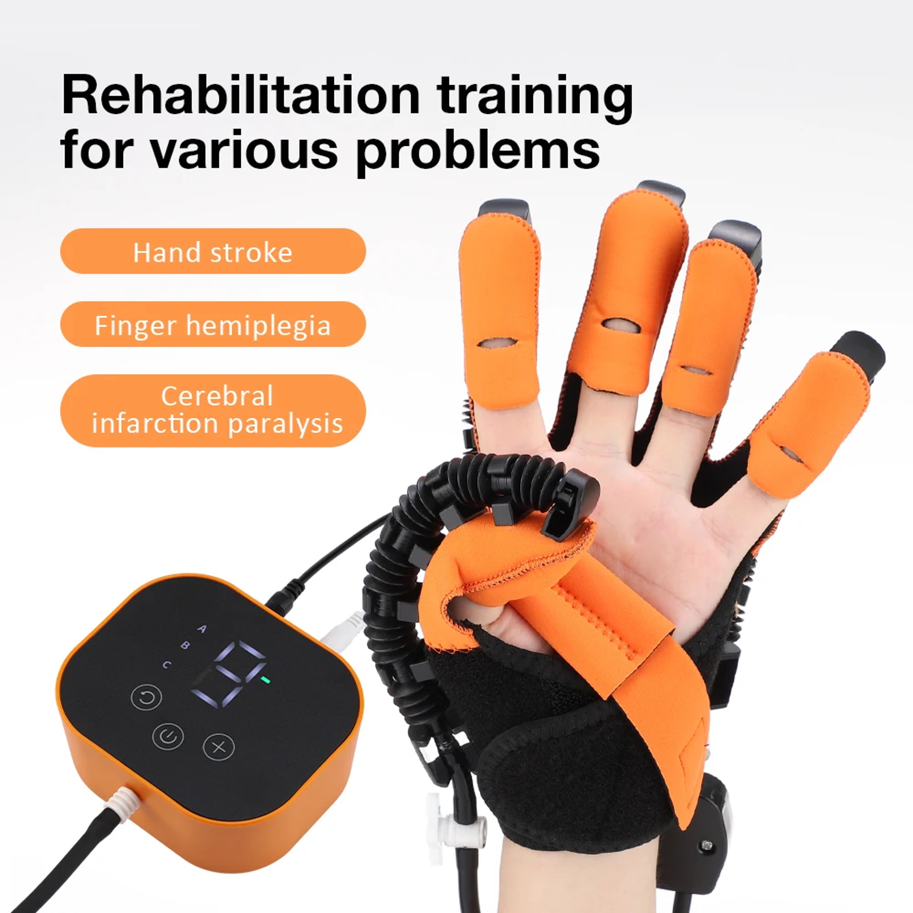 Smart Robotic Hand Rehabilitation Glove for Stroke Recovery and Finger Training – view 2