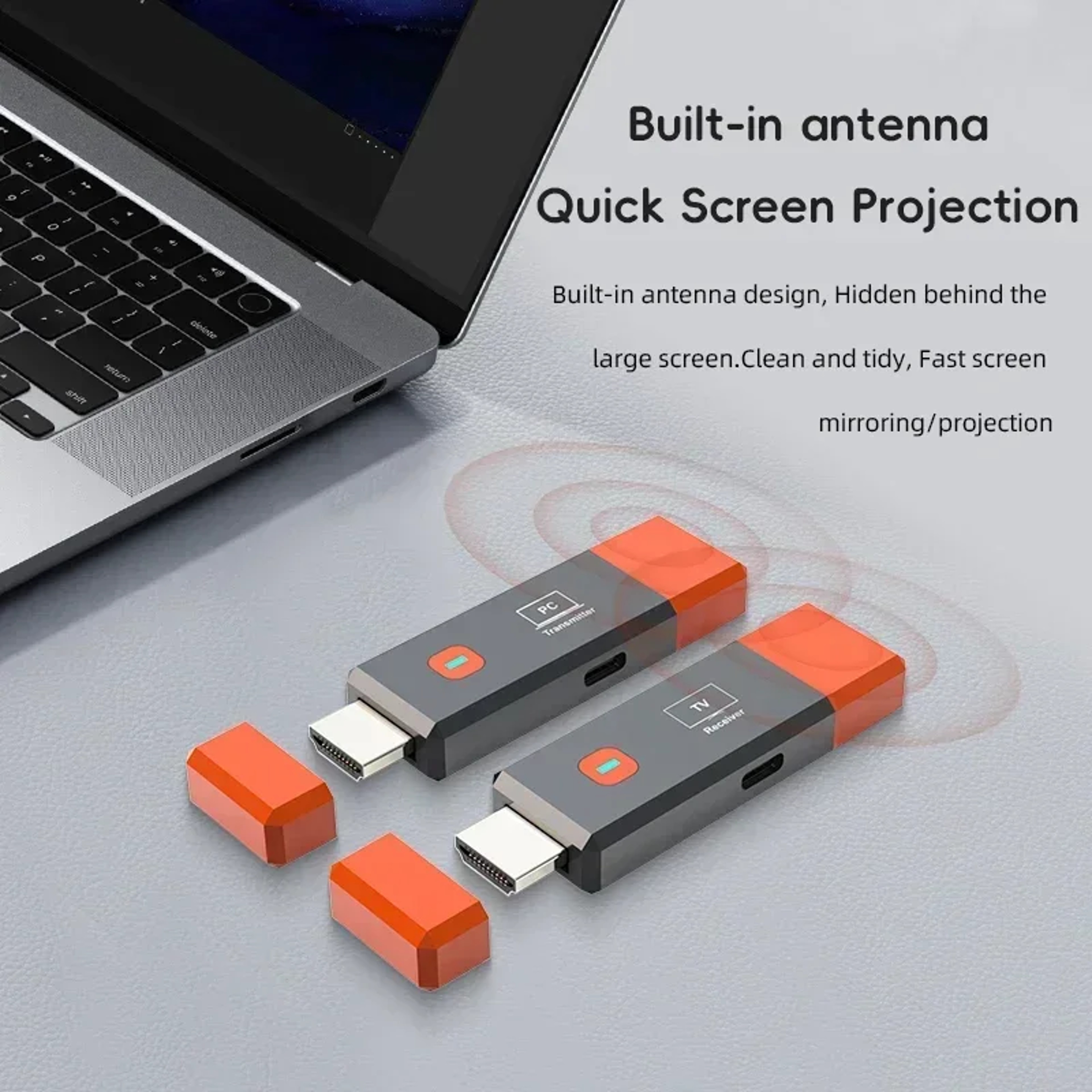 Wireless HDMI Transmitter And Receiver Plug And Play Screen Mirroring Kit 2