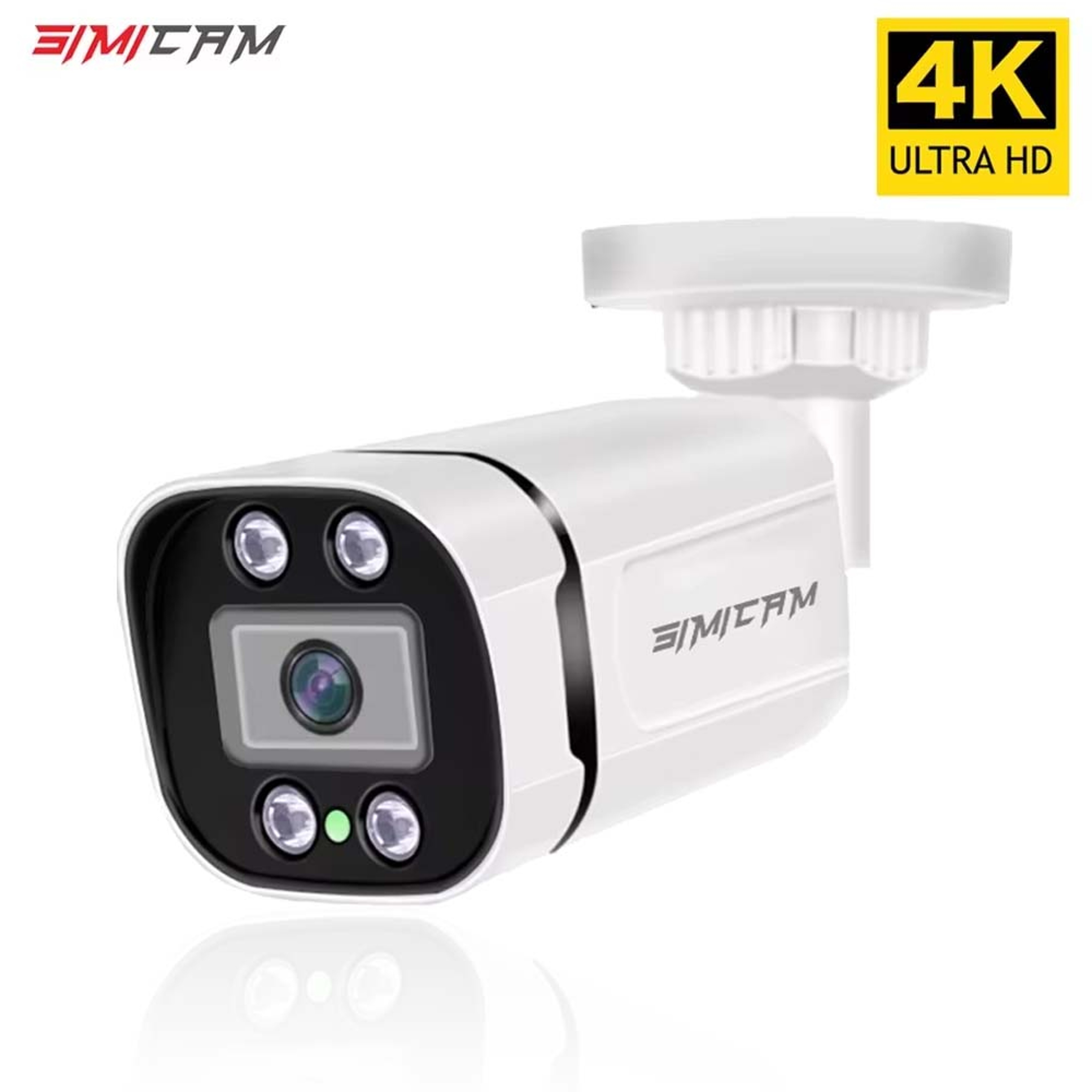 4K POE Security Camera 8MP IP Surveillance Camera with Audio Night Vision ONVIF Waterproof Outdoor CCTV for NVR – view 1