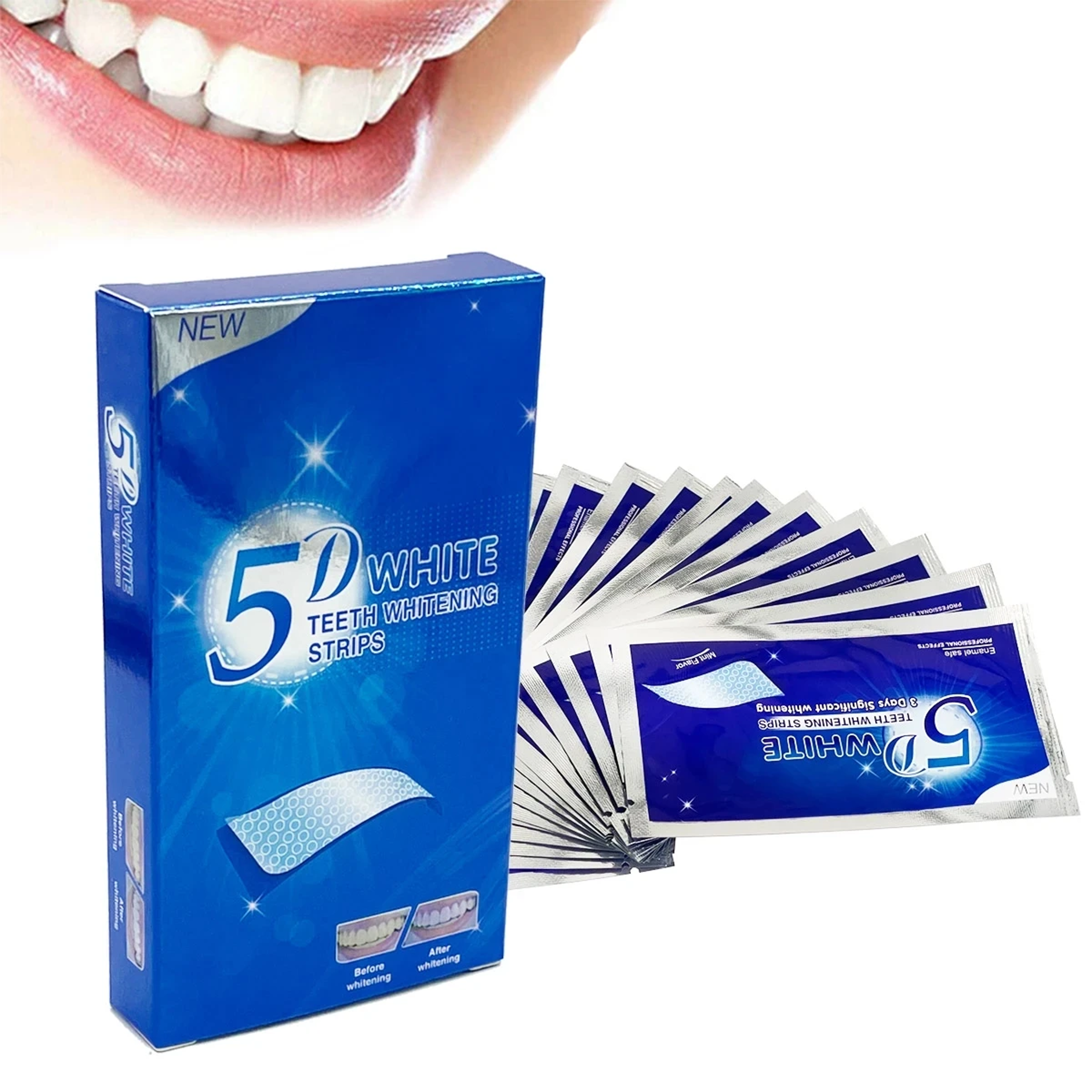 Teeth Whitening Strips Kit Fast Stain Removal Dental Whitening Strips 2