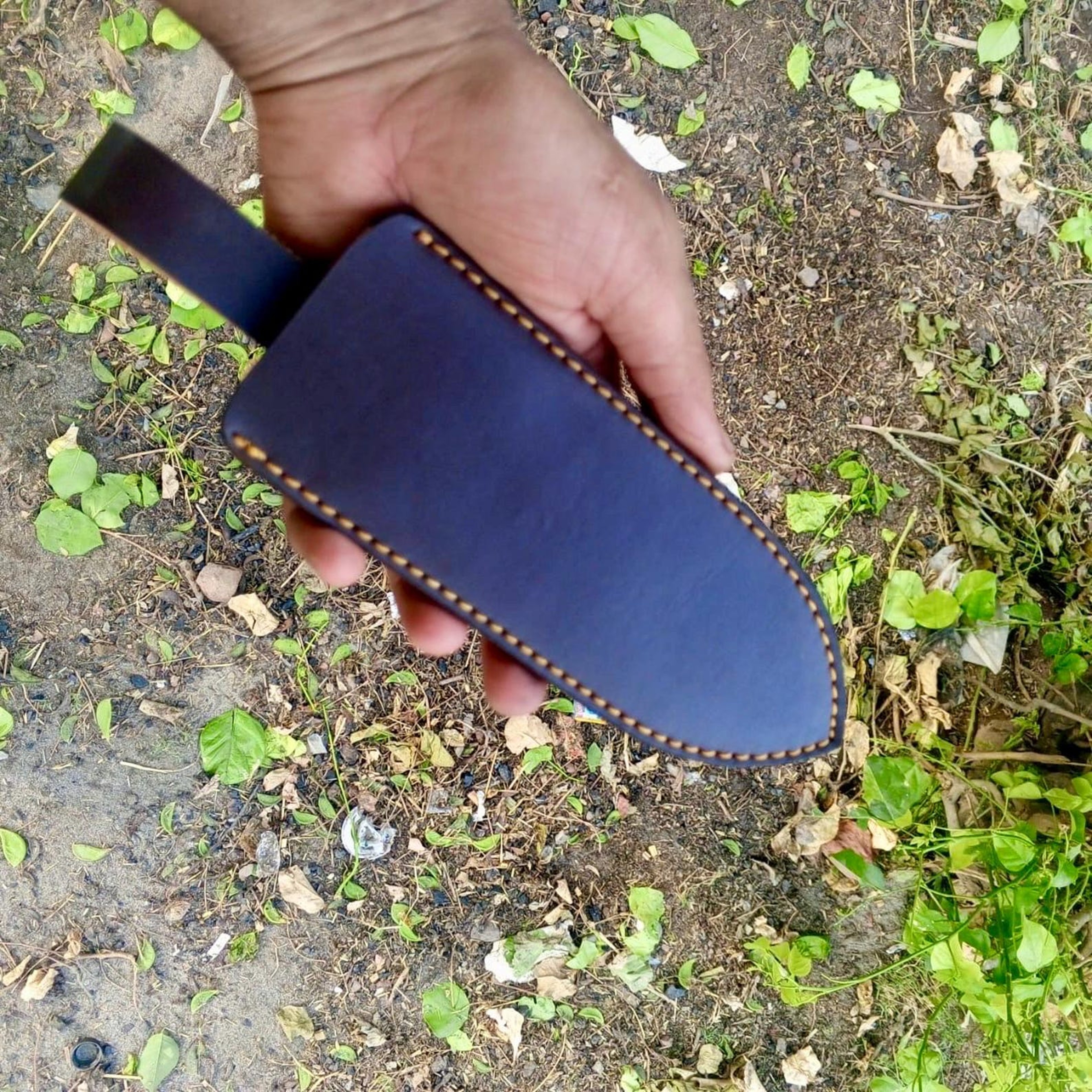 Hand Forged Stainless Steel Hunting Knife Bushcraft Camping Knife With Leather Sheath Gift For Men 6