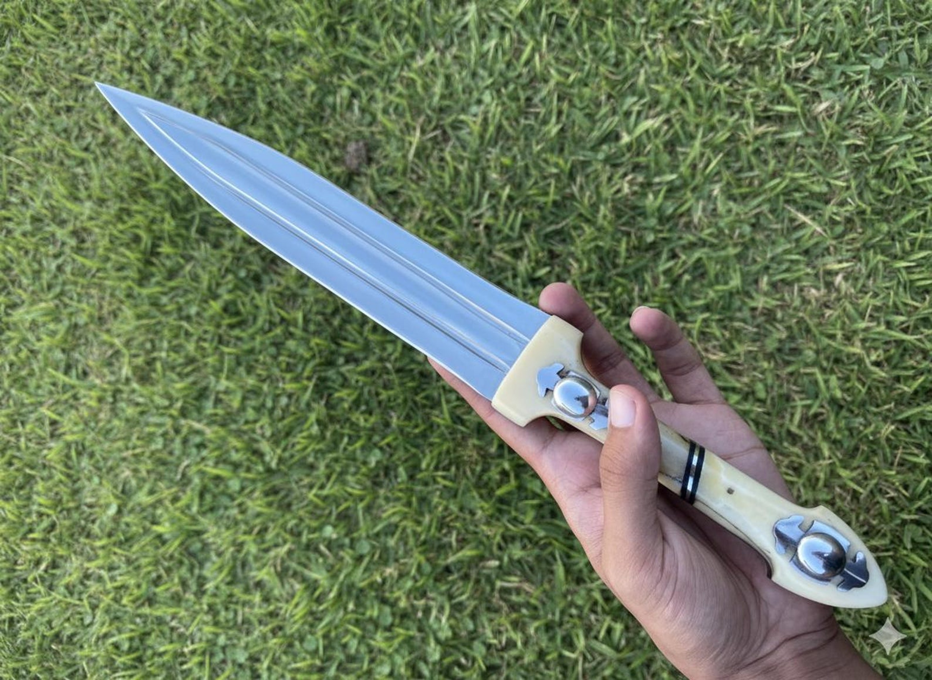 Handmade Dagger Knife Hunting Knife With Leather Sheath Gift For Him Hunting Knife 4