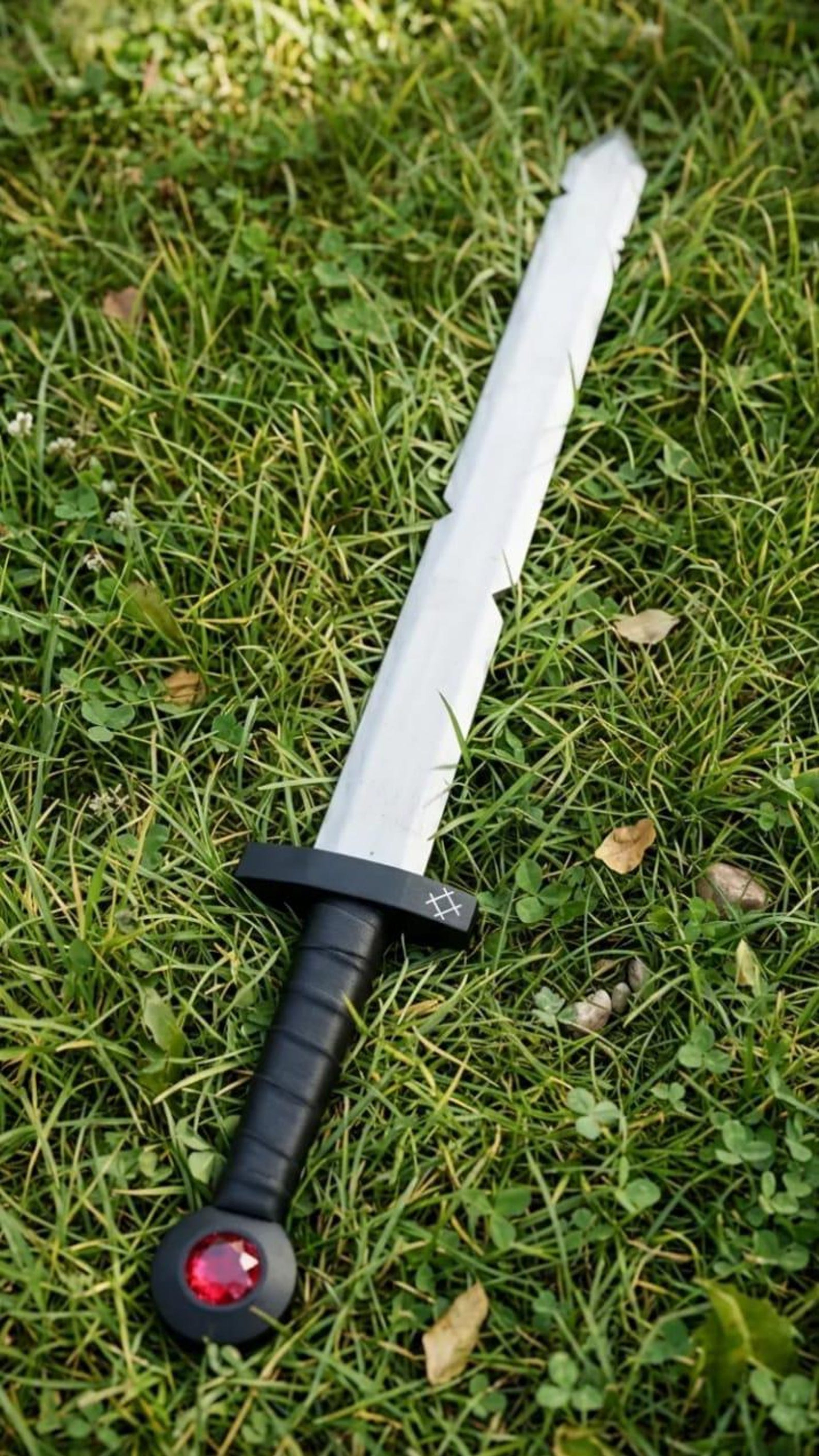 FinnInspired Scarlet Golden Blade Replica Handcrafted Decorative Sword With Leather Sheath Bl 7