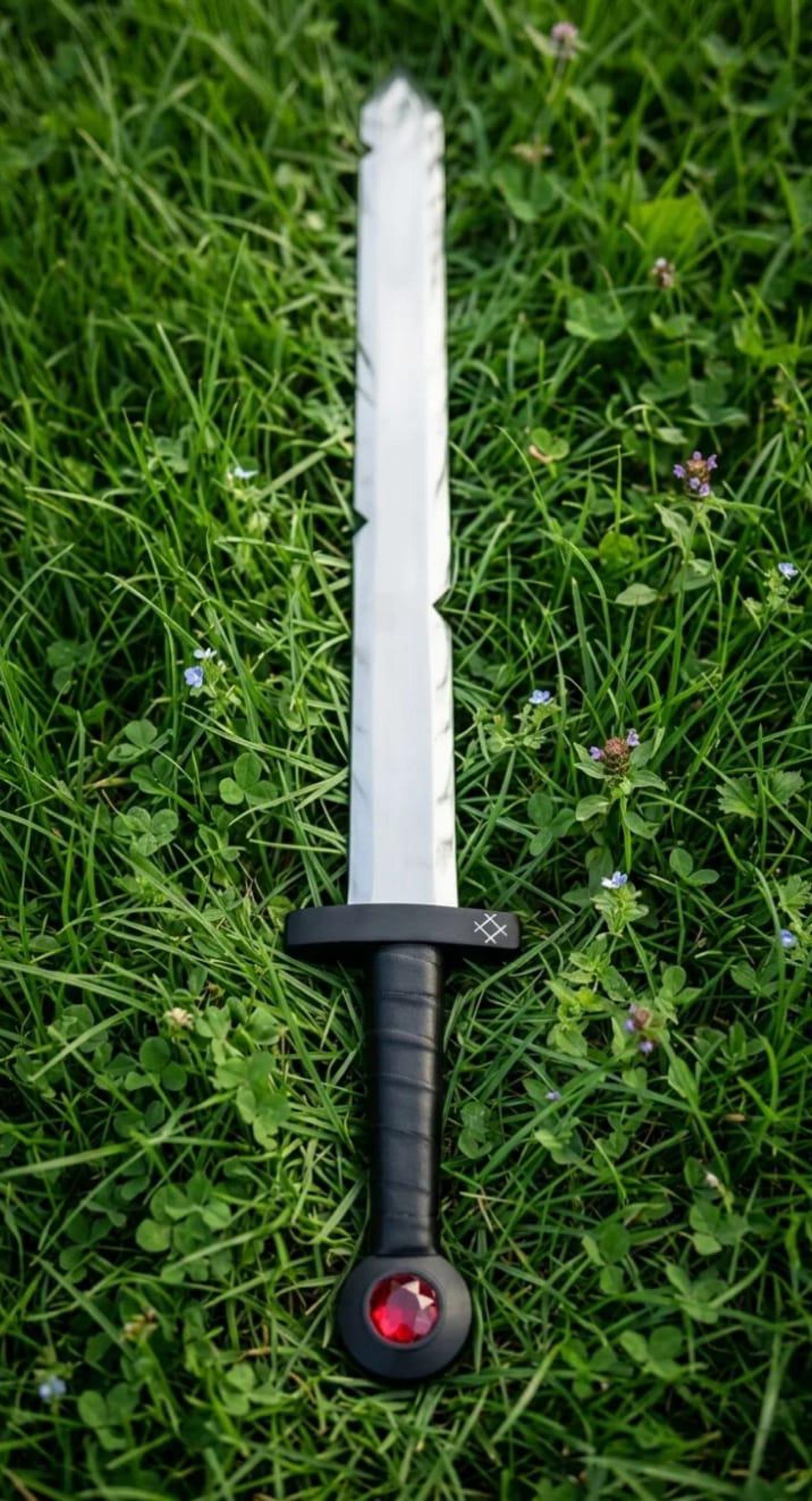 FinnInspired Scarlet Golden Blade Replica Handcrafted Decorative Sword With Leather Sheath Bl 3