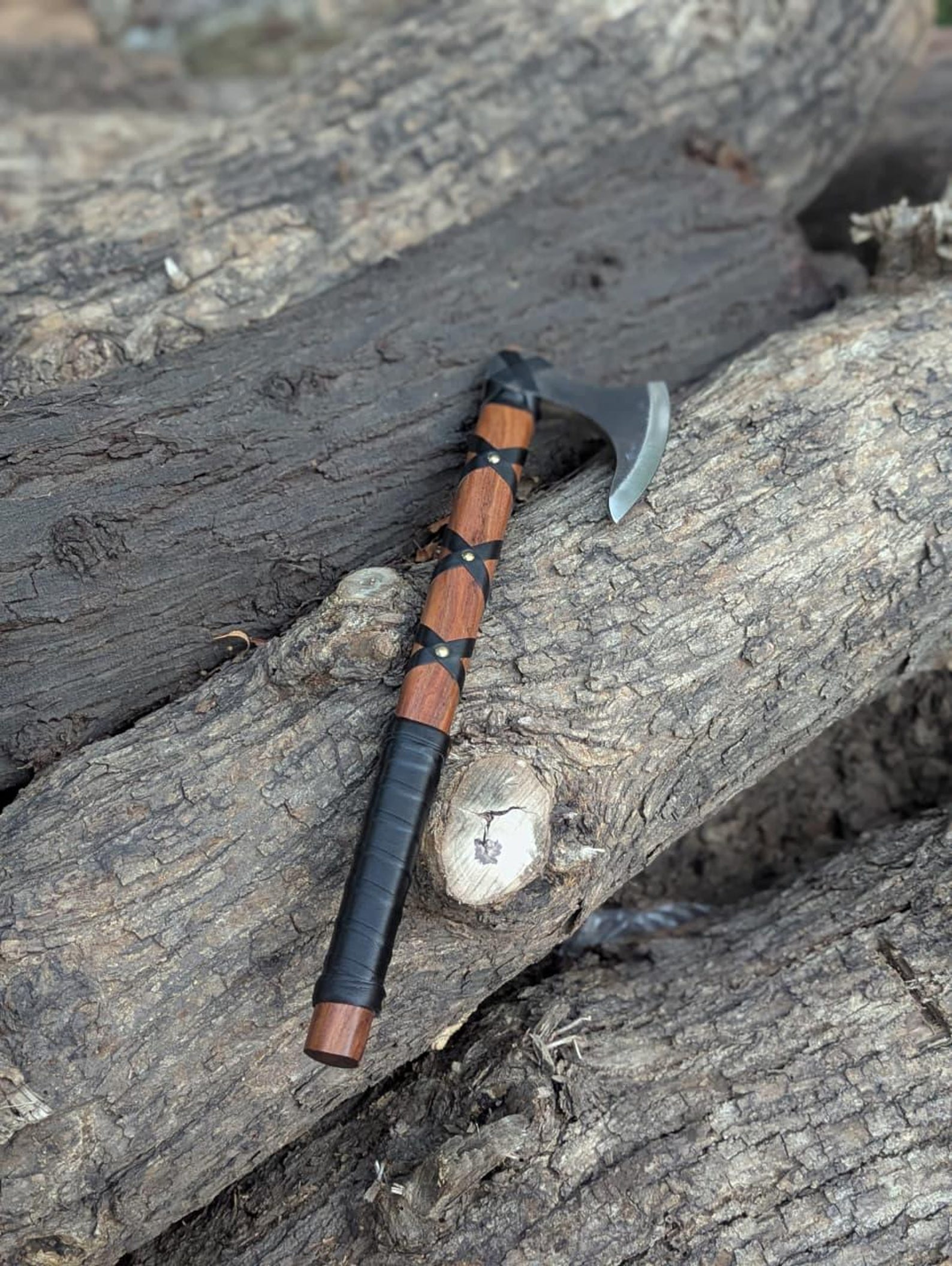 Handmade Ragnar Lothbrok Viking Axe 18 Steel Collectible With Premium Leather Sheath Collecto 6