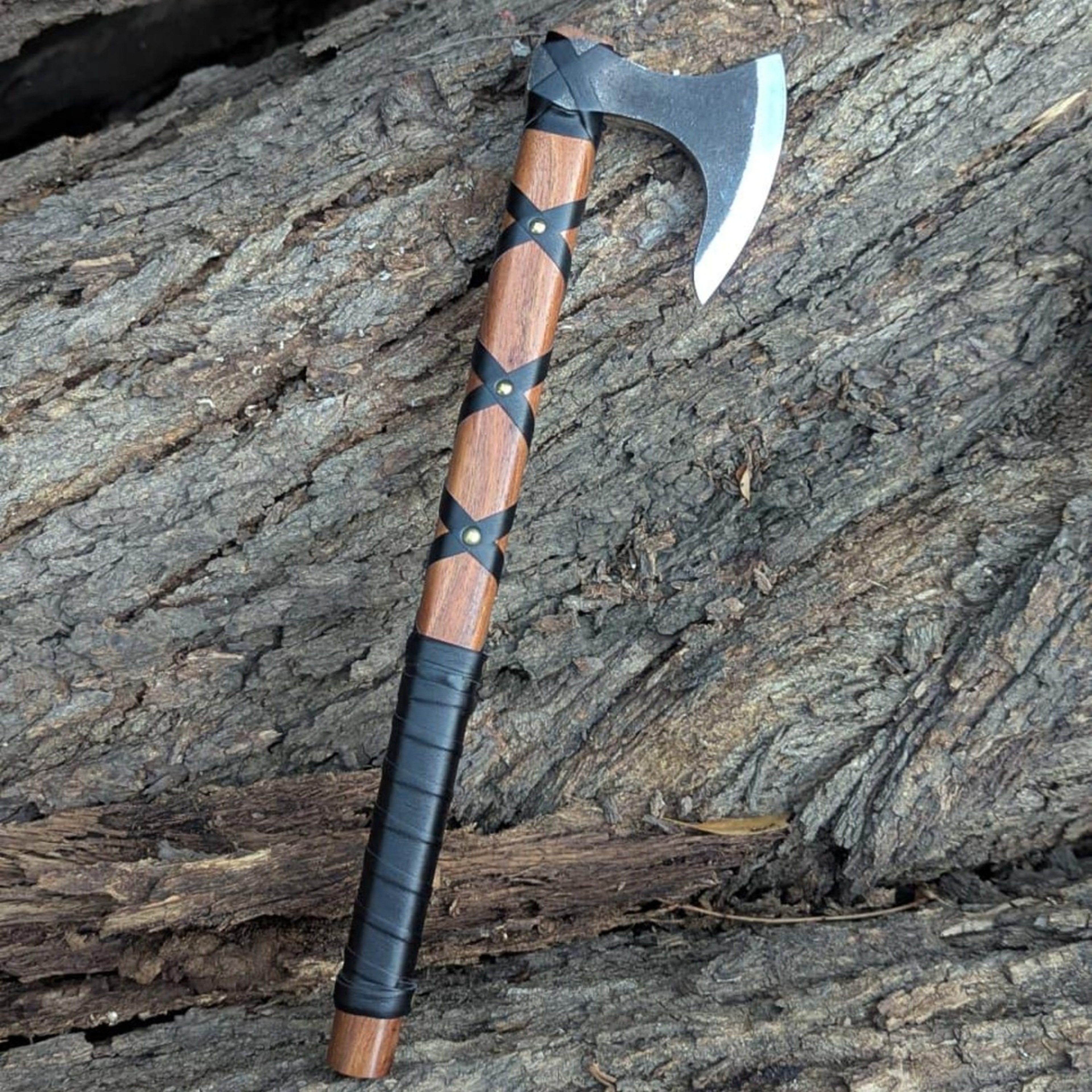 Handmade Ragnar Lothbrok Viking Axe 18 Steel Collectible With Premium Leather Sheath Collecto 0jpg
