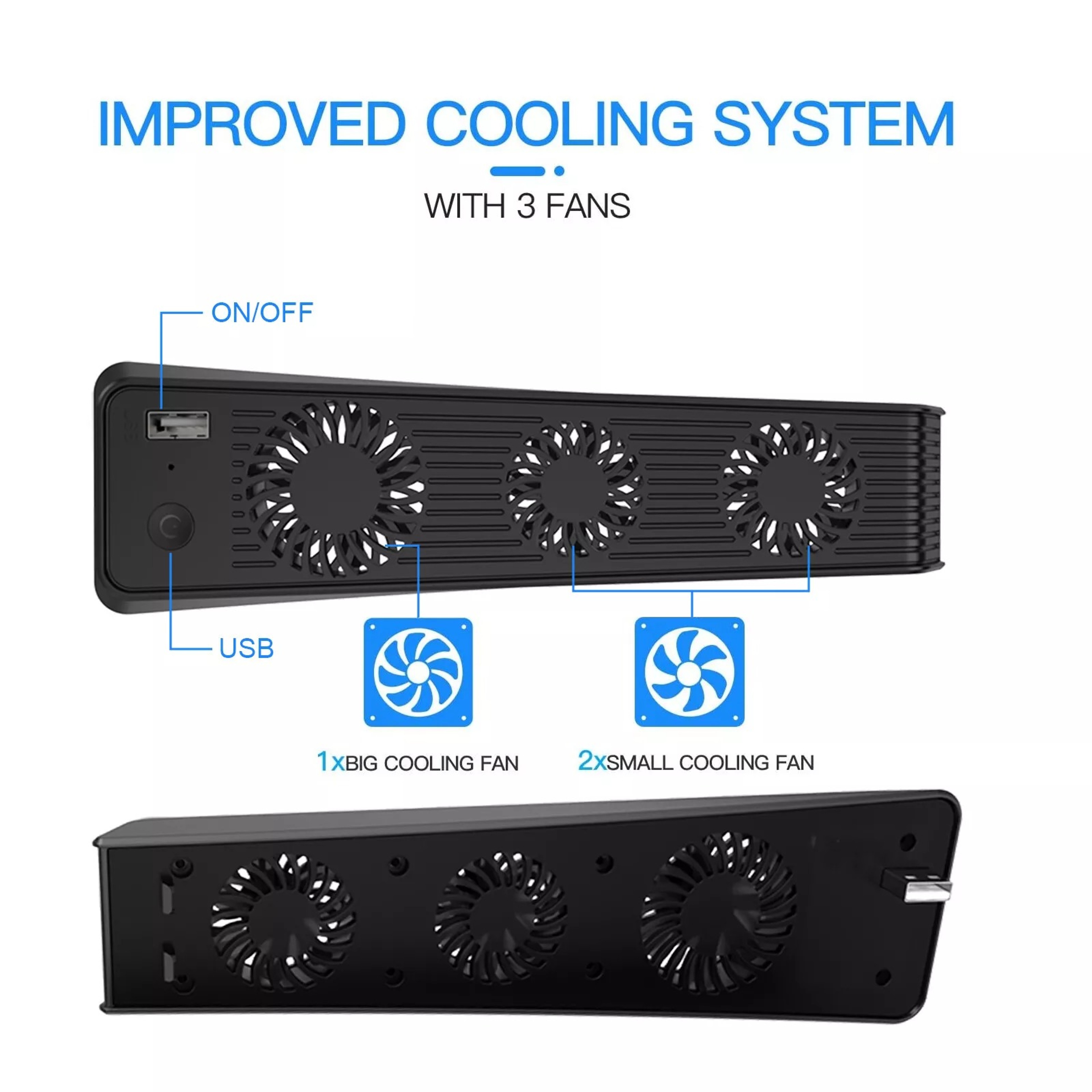 External Cooling Fan Cooler, Game Accessories for PlayStation 5 Host Console, Efficient Heat Dissipation – view 4