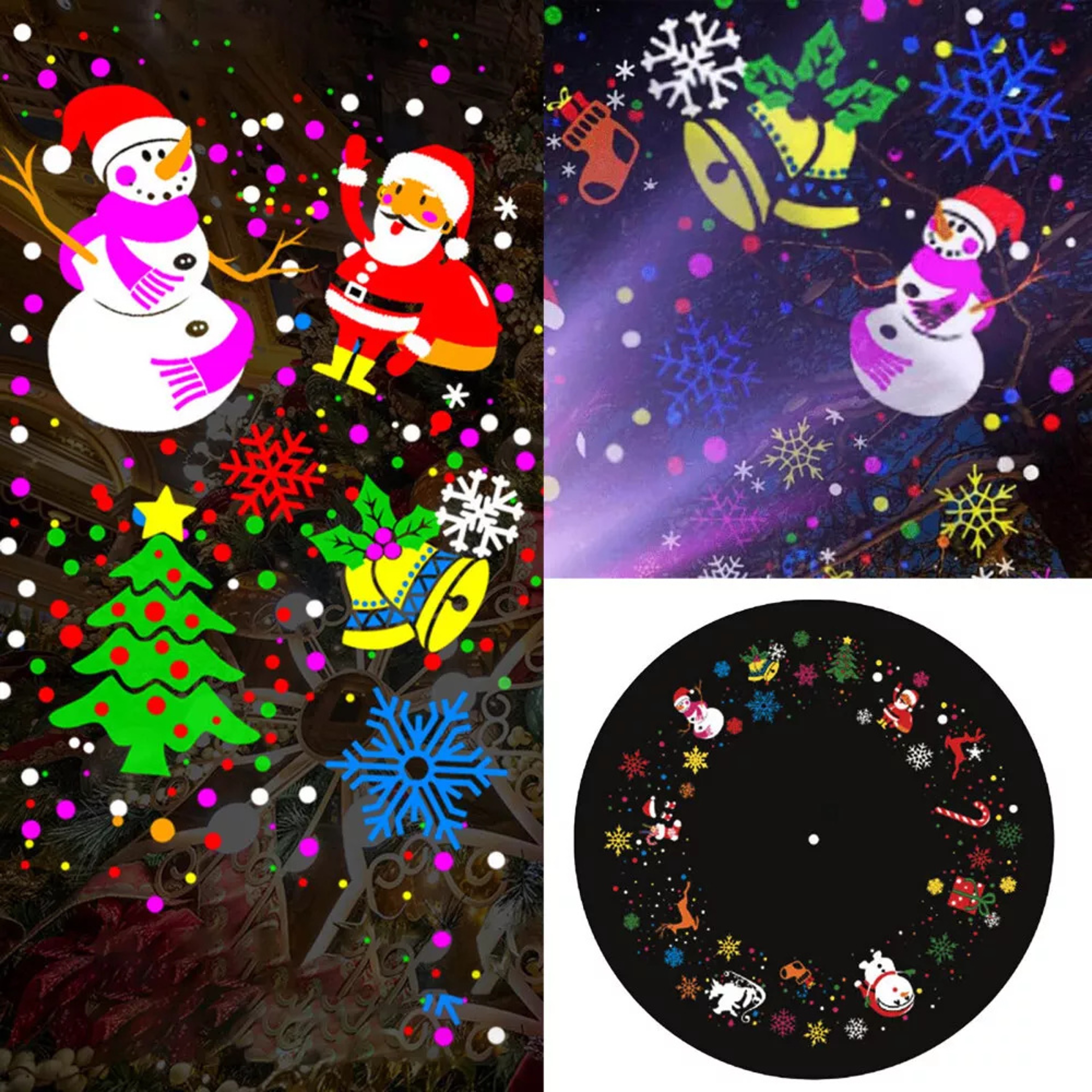 Christmas LED Laser Projector Lights Rotate Projection Lamp Kdis Bedroom Decor 5