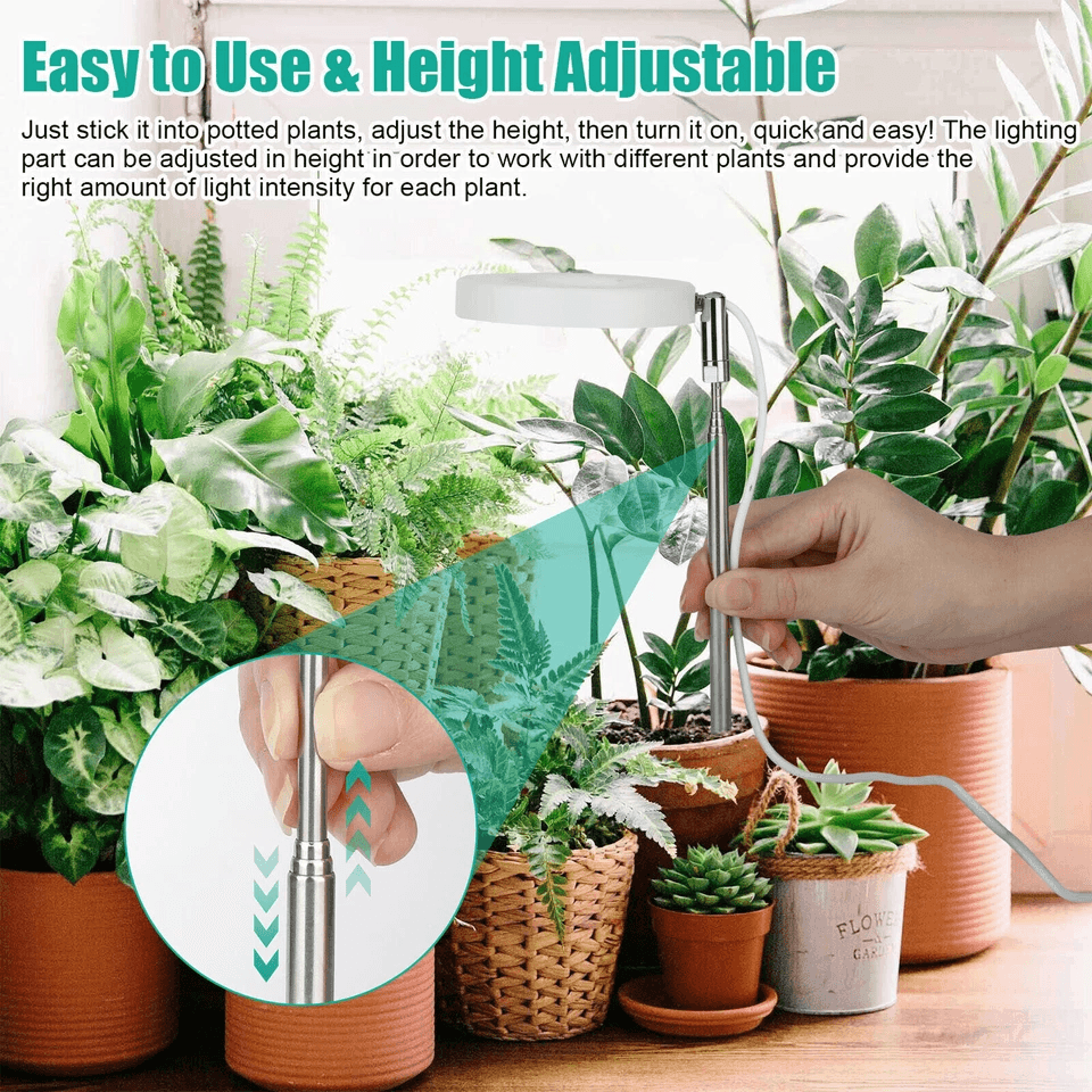 LED Grow Light Plant Growing Lamp Full Spectrum Indoor Timer Control 4