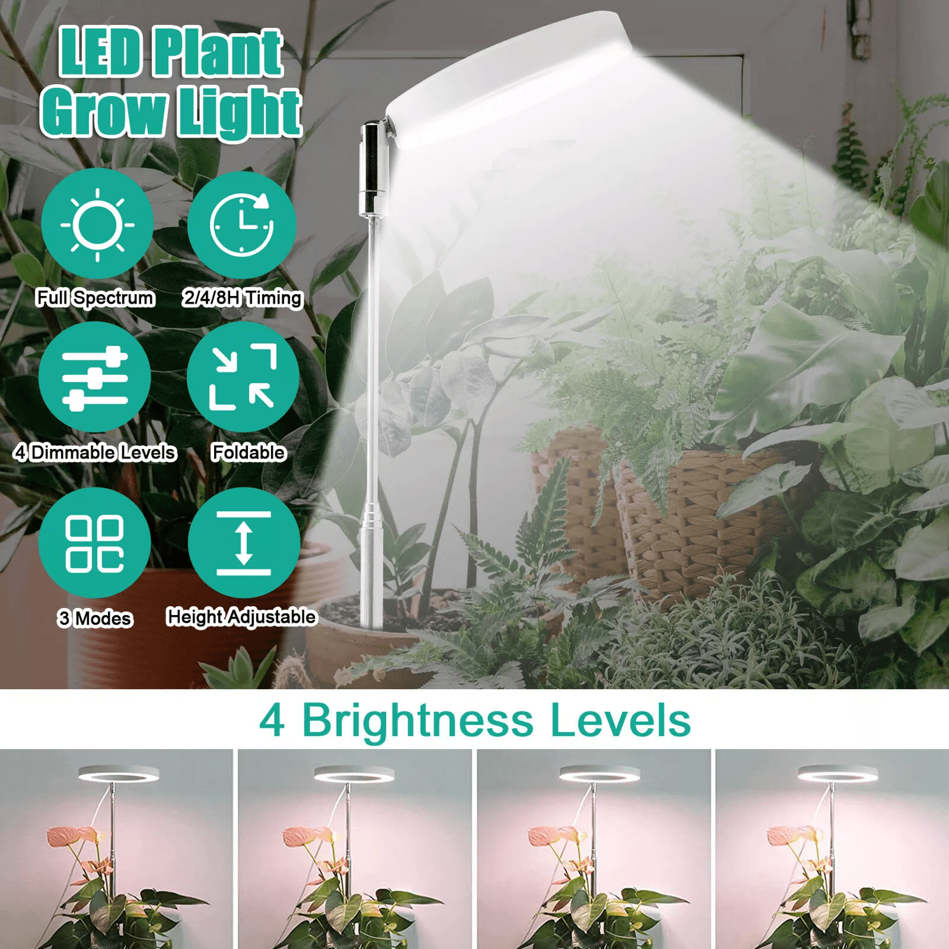 LED Grow Light Plant Growing Lamp Full Spectrum Indoor Timer Control 0