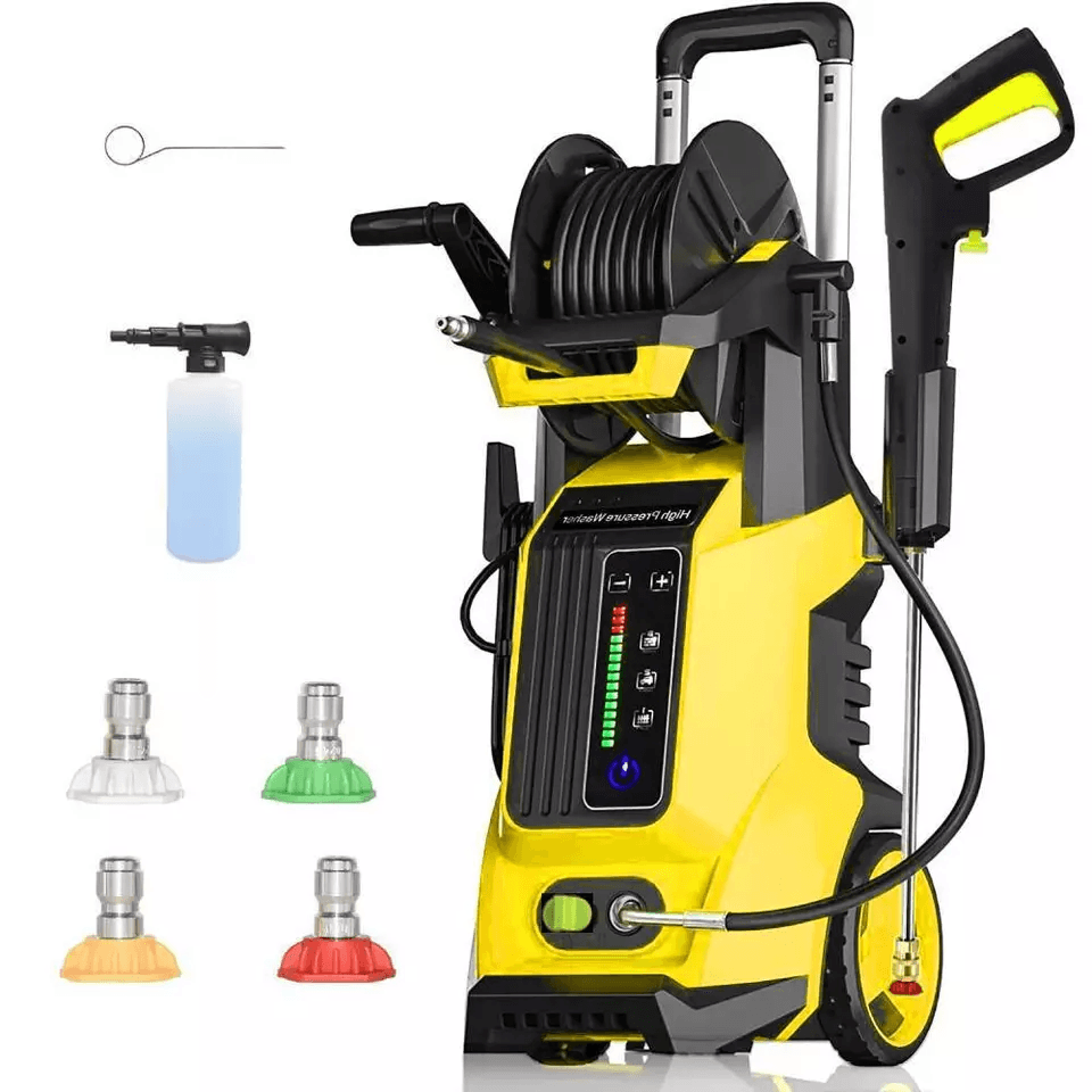 3800PSI Electric High Pressure Washer With Touch Screen 28 GPM Power Cleaner For Car Patio Driveway 5