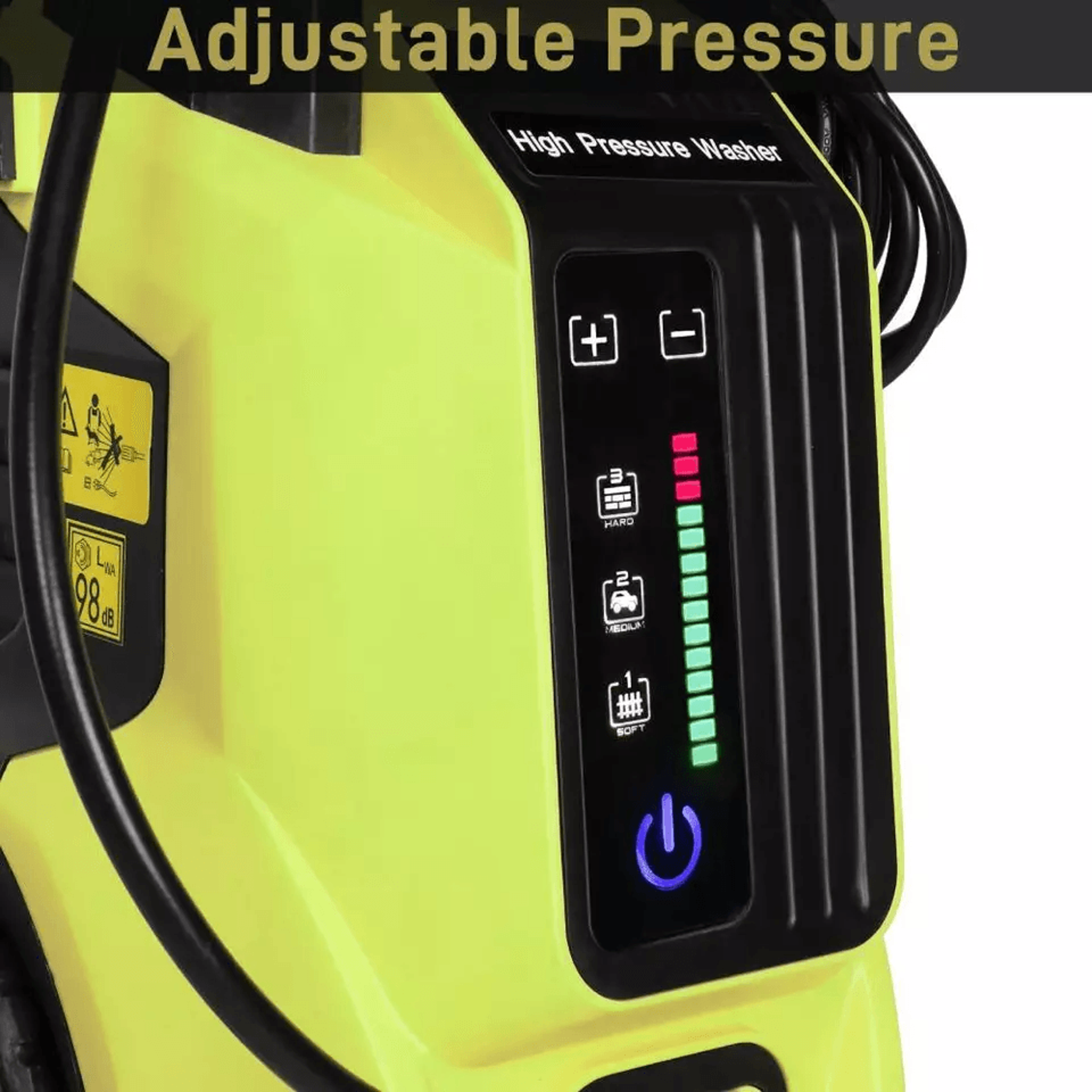3800PSI Electric High Pressure Washer With Touch Screen 28 GPM Power Cleaner For Car Patio Driveway 10