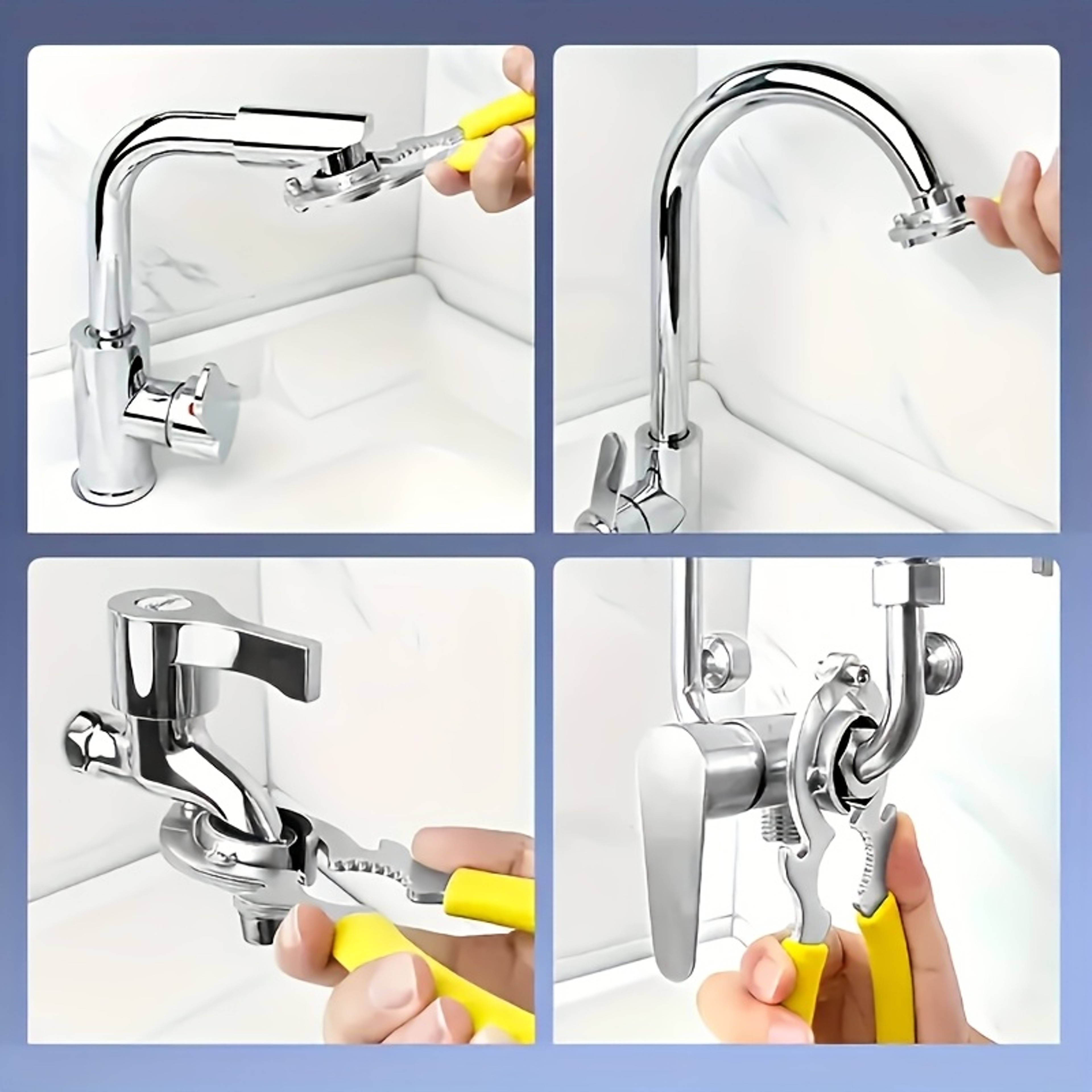 3 In 1 Kitchen Faucet Aerator Removal Tool & Multi Function Bubbler Wrench – view 6