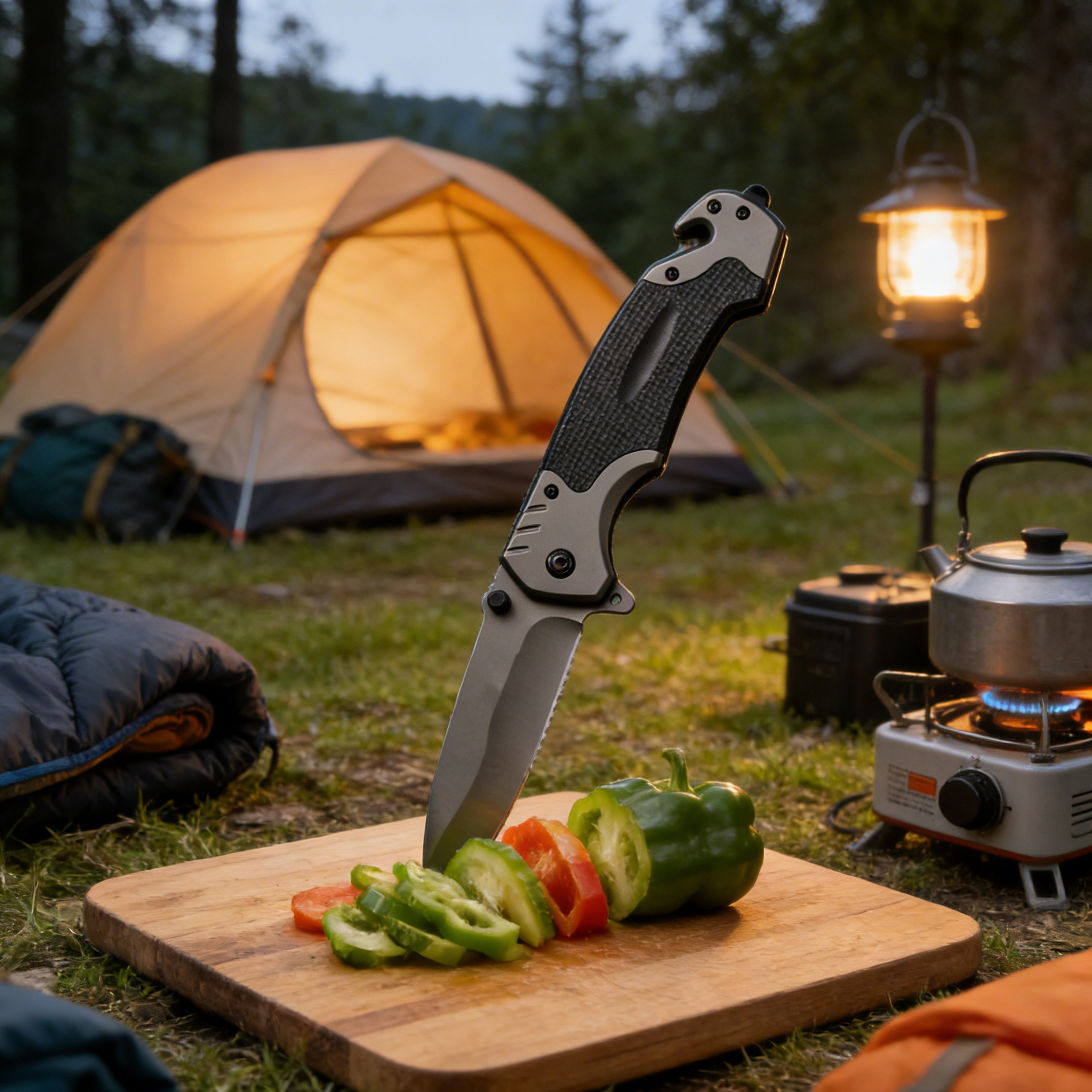 Ultimate Wilderness Folding Survival Pocket Knife Outdoor Multi Tool for Camping & Hunting – view 3