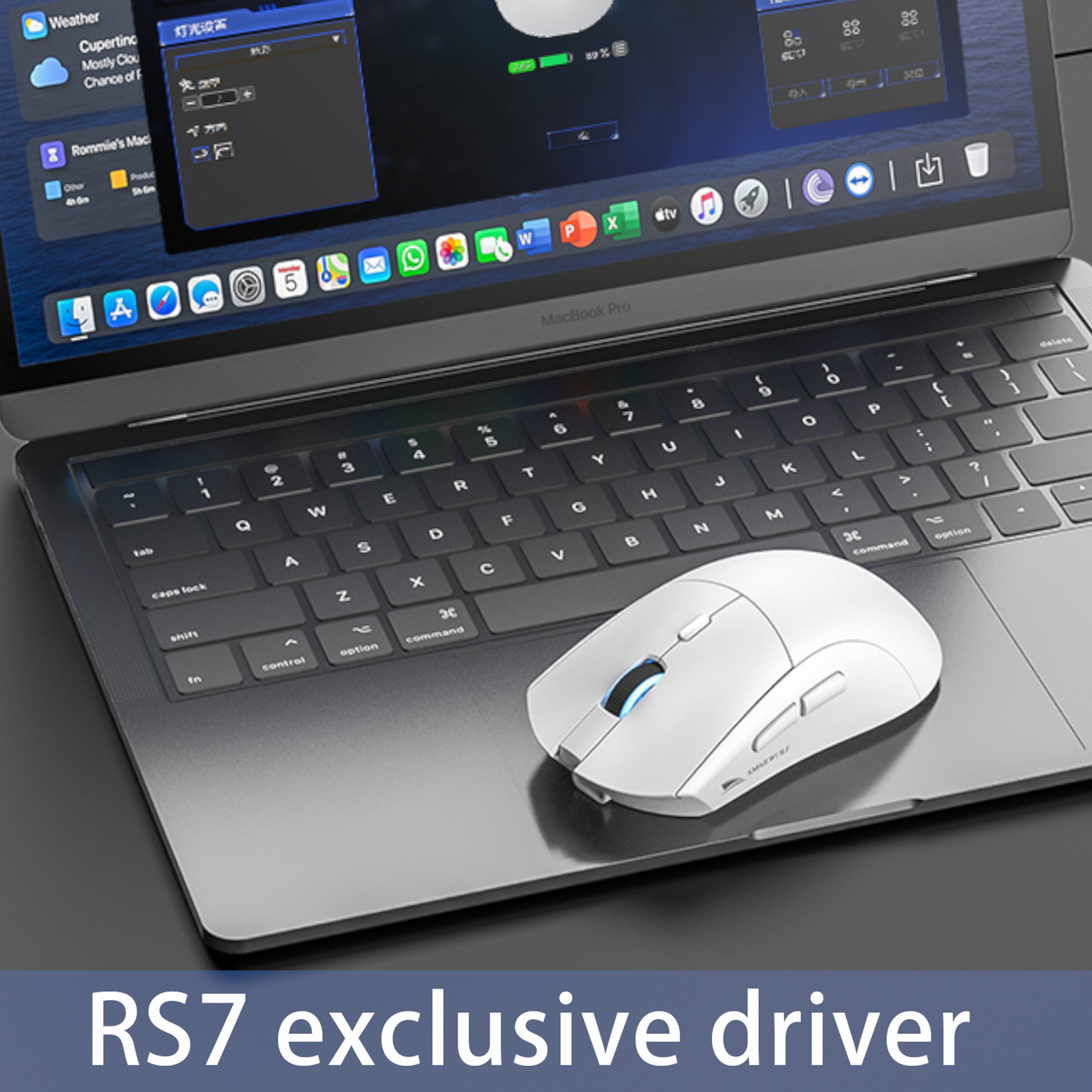 Smailwolf RS7 TriMode Wireless Gaming Mouse With Sensor  Programmable Macros 3
