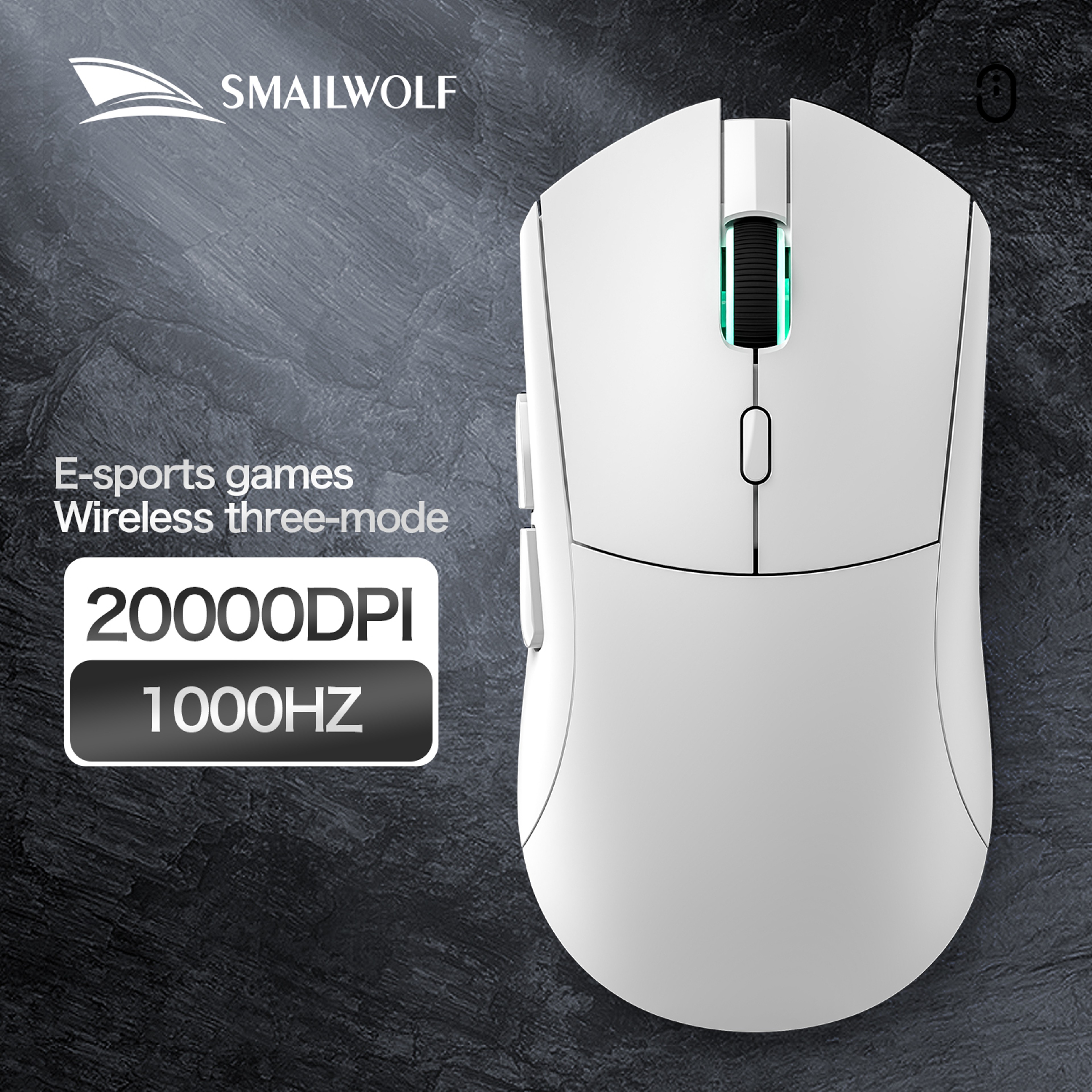 Smailwolf RS7 TriMode Wireless Gaming Mouse With Sensor  Programmable Macros 8
