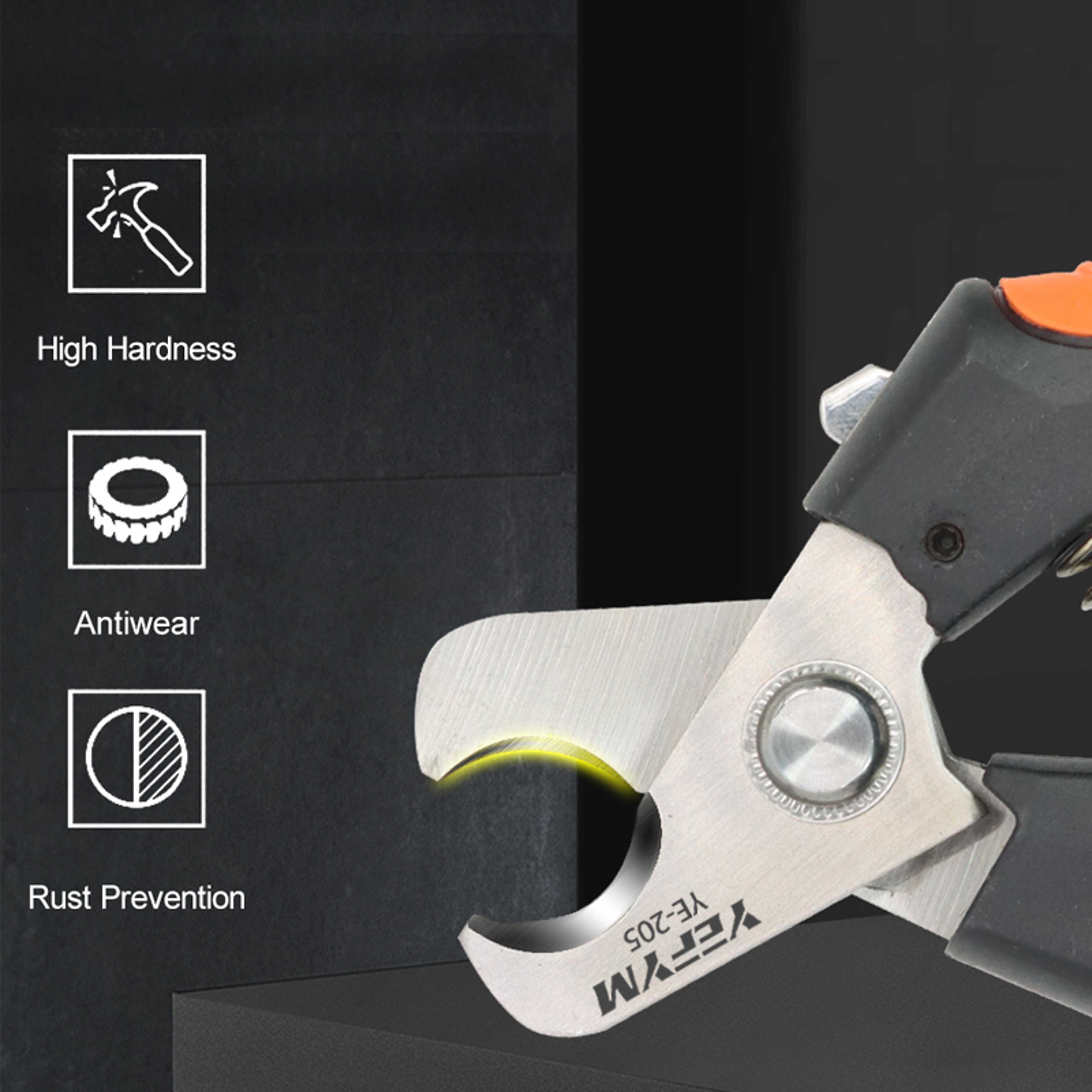 Industrial Heavy Duty Cable Cutter Stripper Pliers Pro Electrical Wire Tool 2