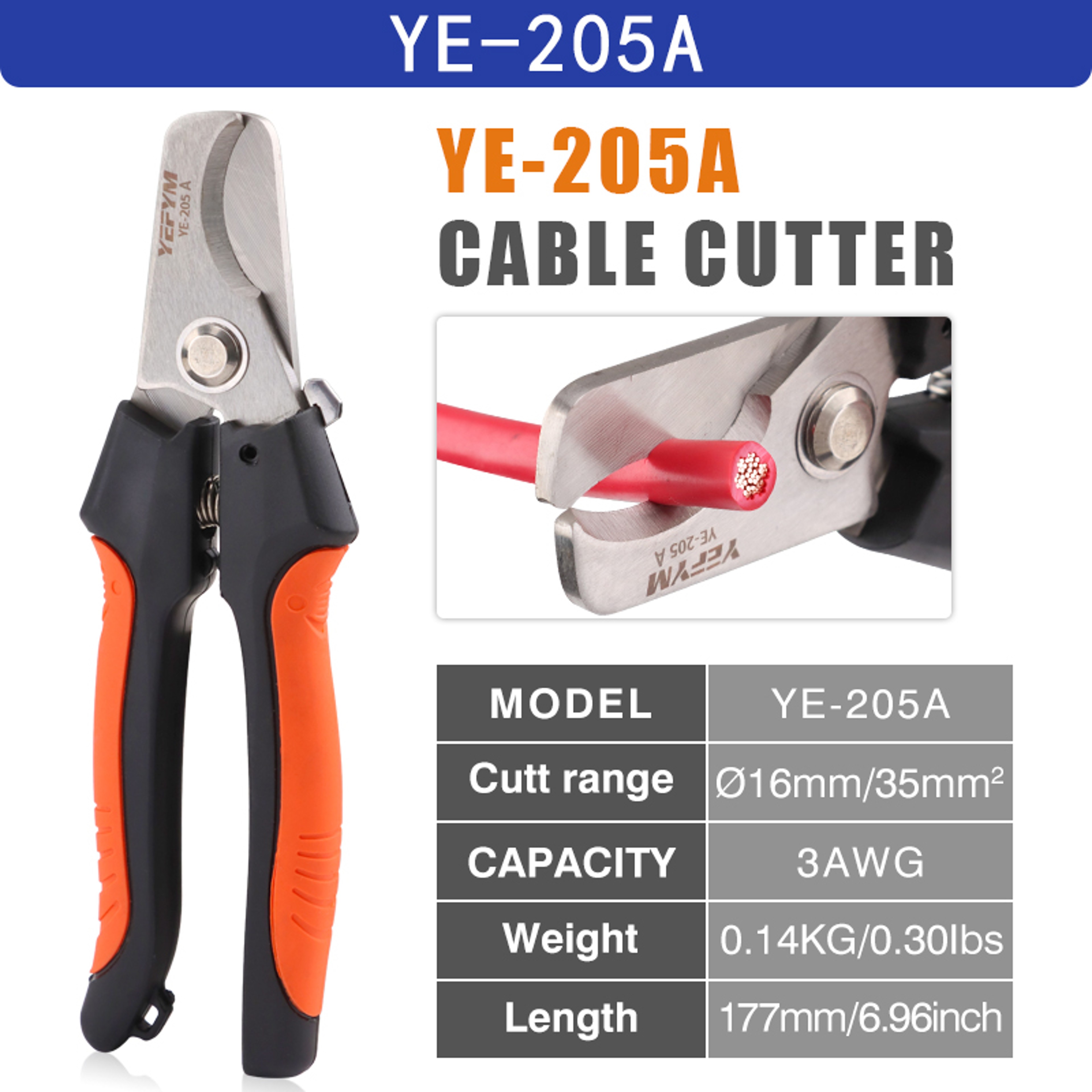 Industrial Heavy Duty Cable Cutter Stripper Pliers Pro Electrical Wire Tool 7