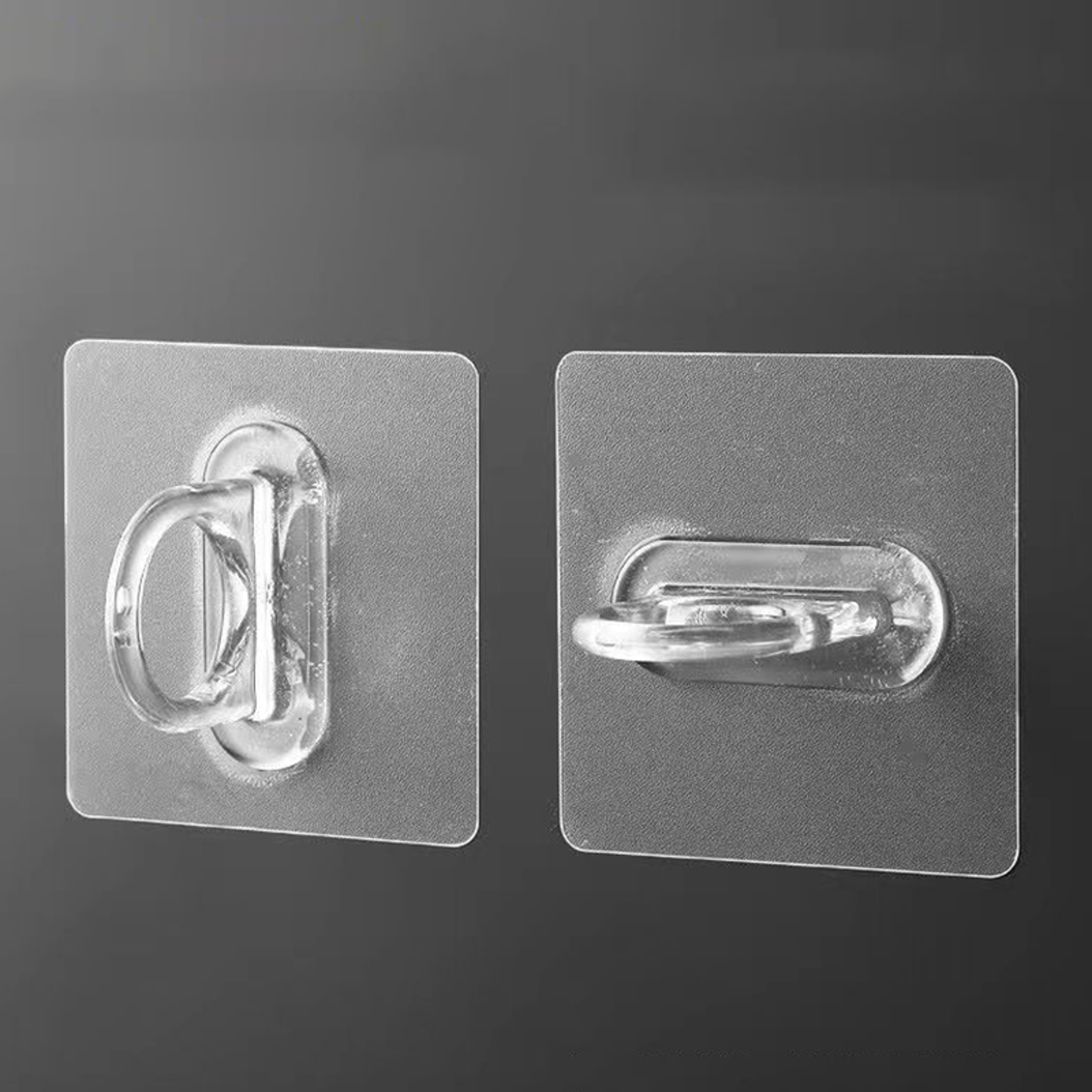 ClearGrip Waterproof Adhesive Wall Hooks Set For Bathroom Kitchen  Home Storage 3